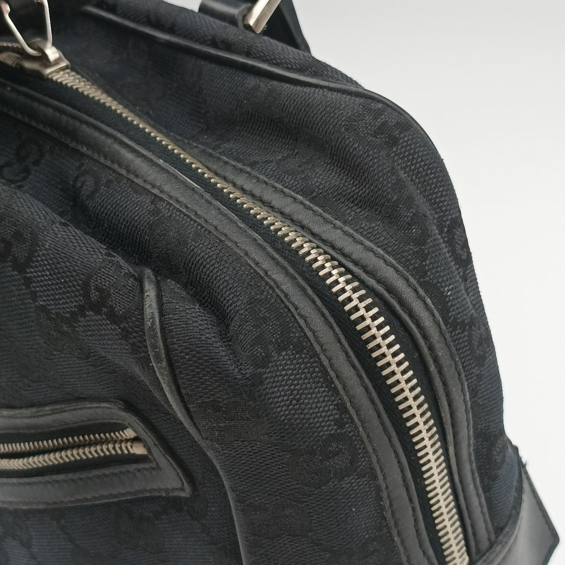 GG Canvas Black Jacquard Canvas × Calf Leather 002.11 GGキャンバス ブラック ジャガードキャンバス × レザー 002.11 