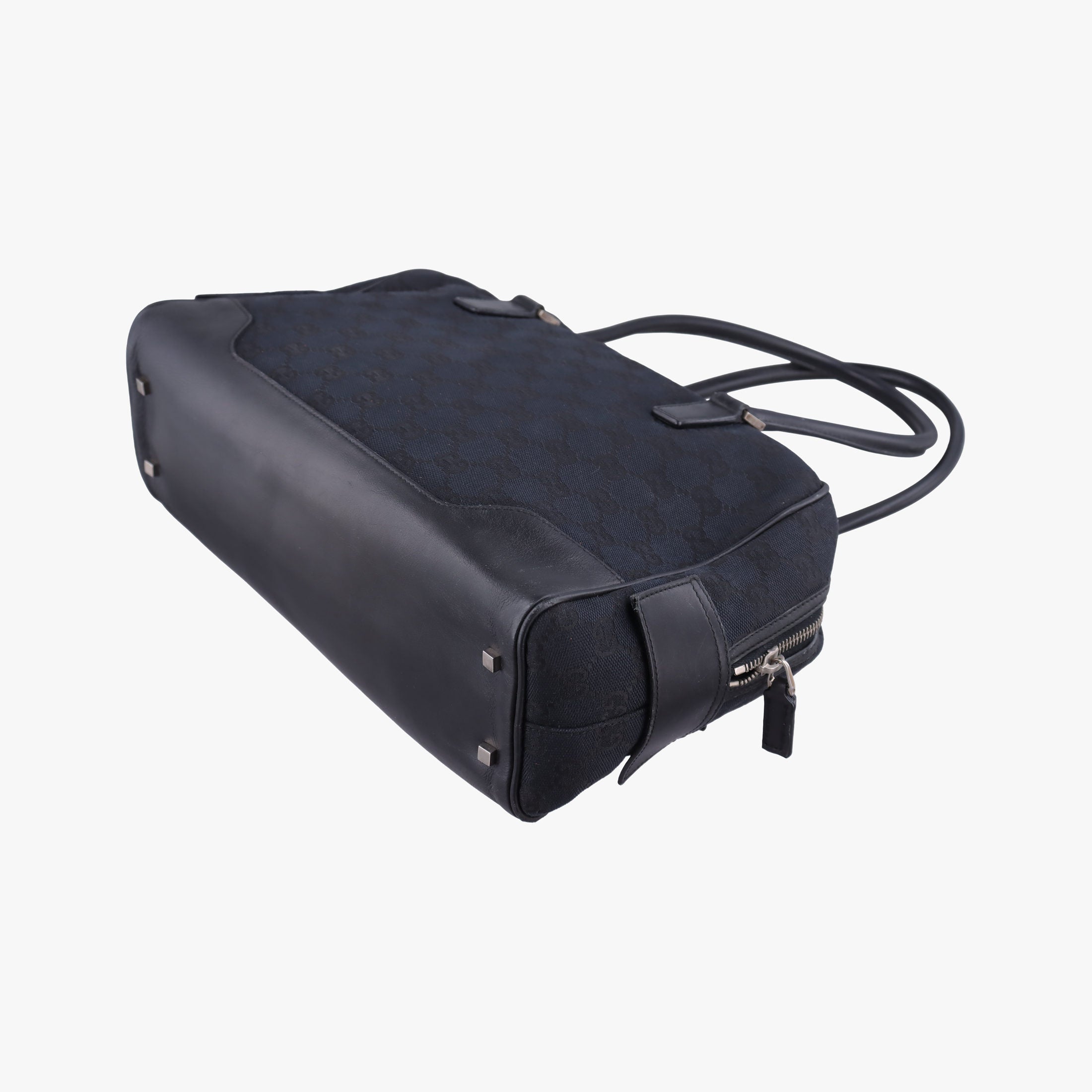 GG Canvas Black Jacquard Canvas × Calf Leather 002.11 GGキャンバス ブラック ジャガードキャンバス × レザー 002.11 