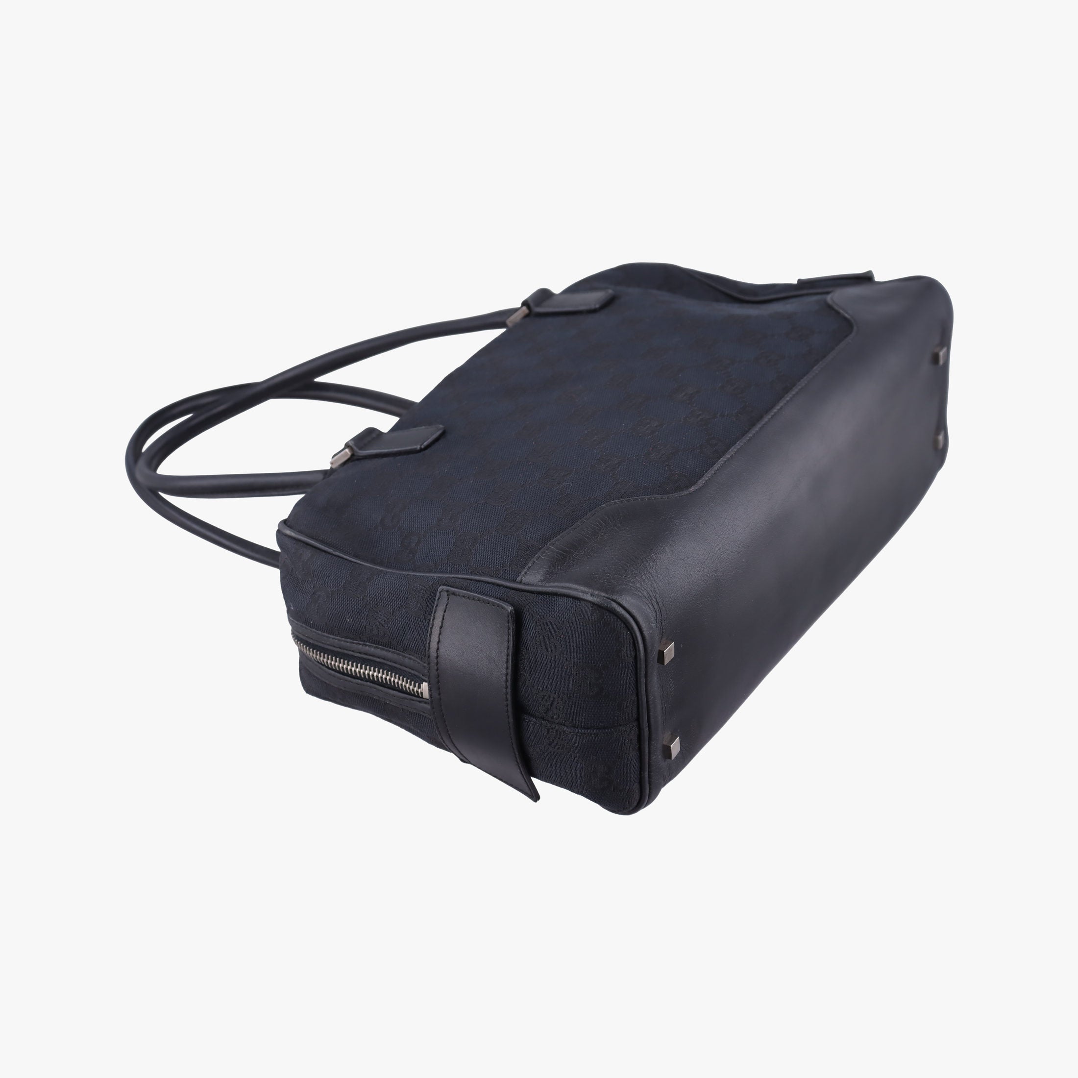 GG Canvas Black Jacquard Canvas × Calf Leather 002.11 GGキャンバス ブラック ジャガードキャンバス × レザー 002.11 