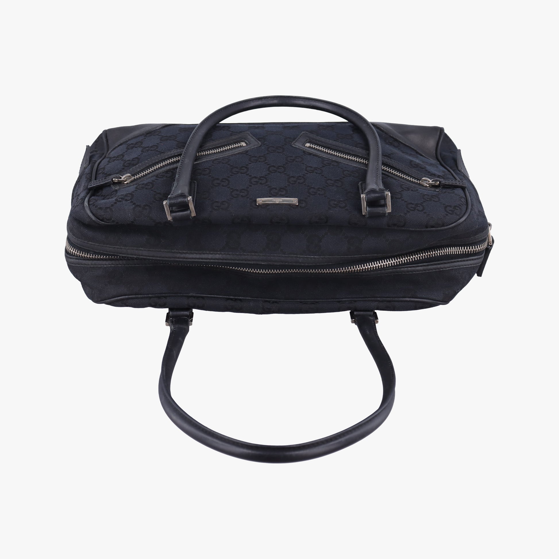 GG Canvas Black Jacquard Canvas × Calf Leather 002.11 GGキャンバス ブラック ジャガードキャンバス × レザー 002.11 