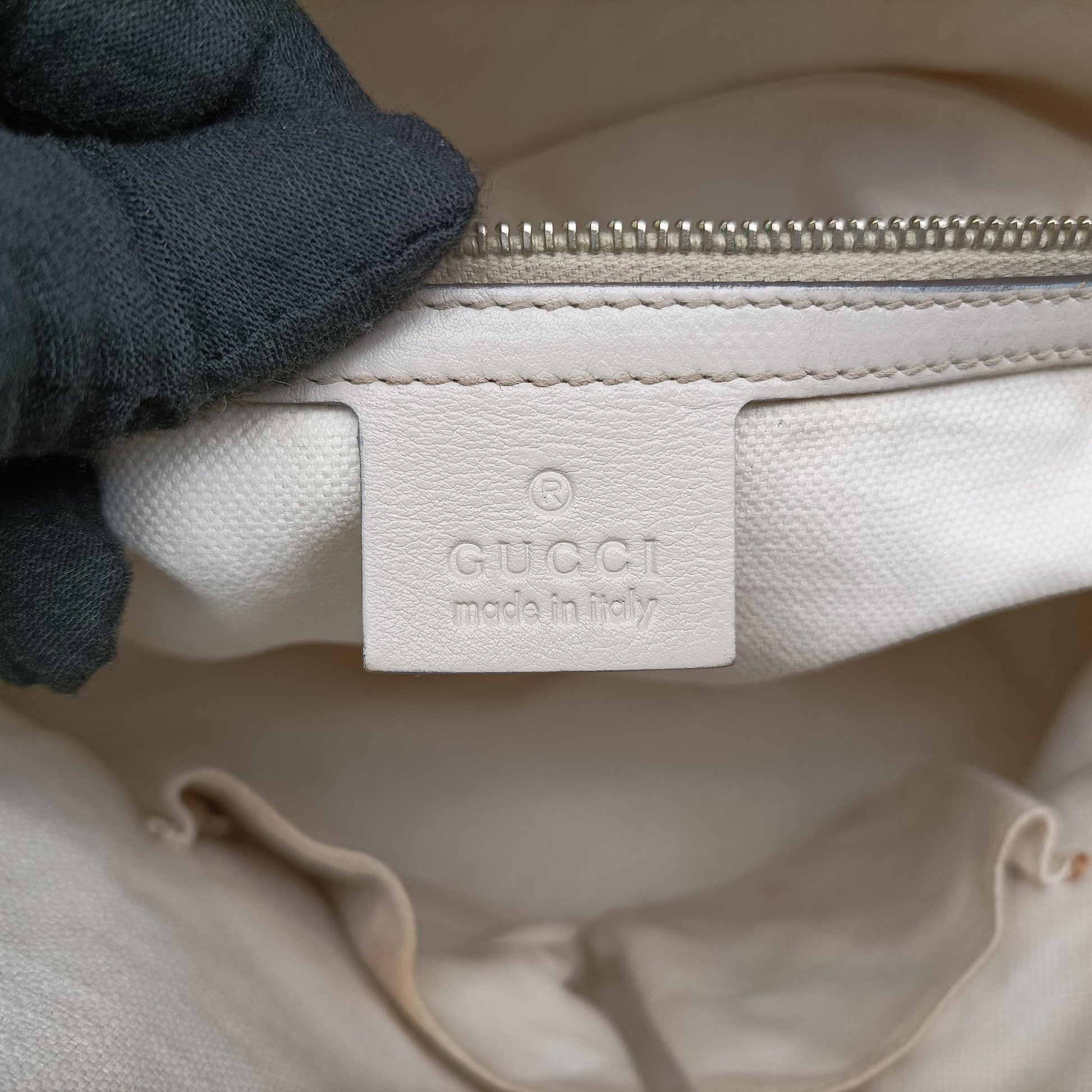 Guccissima Bree White Leather 323673 B01469889グッチシマ ブリー ホワイト レザー 323673 B01469889