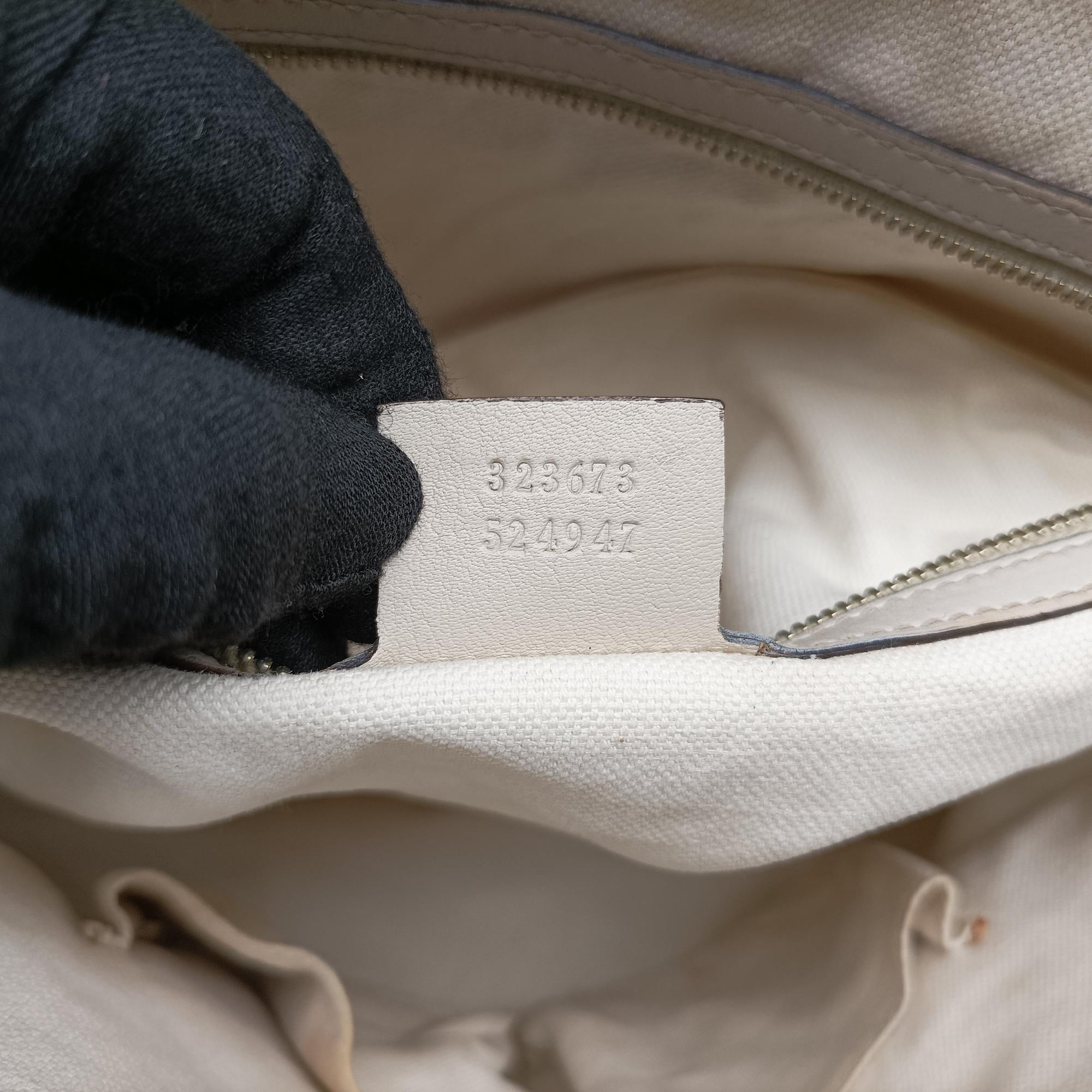 Guccissima Bree White Leather 323673 B01469889グッチシマ ブリー ホワイト レザー 323673 B01469889