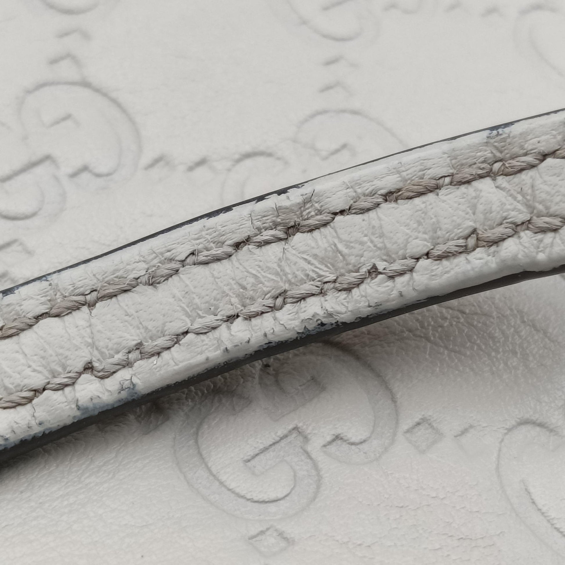 Guccissima Bree White Leather 323673 B01469889グッチシマ ブリー ホワイト レザー 323673 B01469889