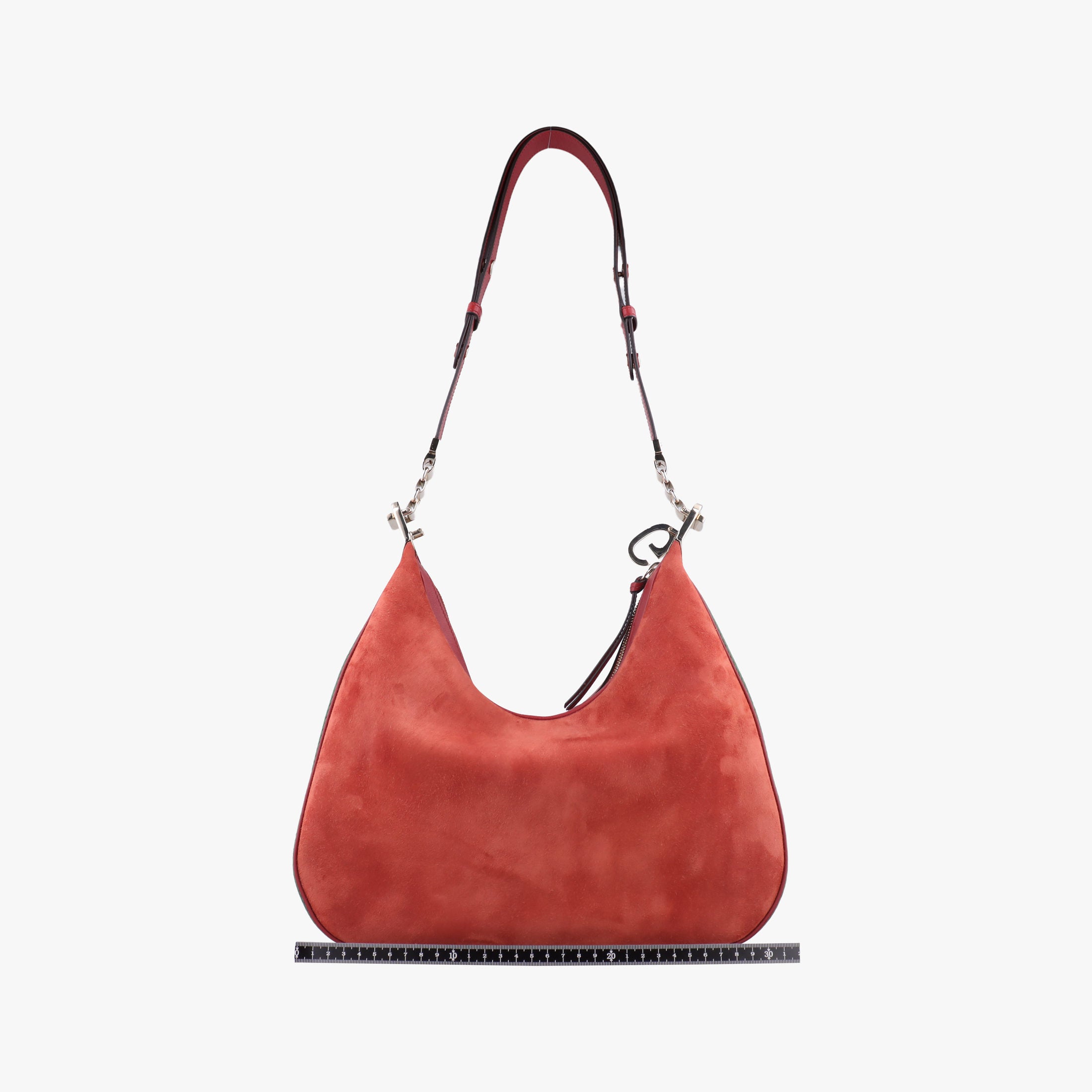 Attache G-Shaped Hook Rust Red Suede × Leather 702823 A038343624アタッシュ Gフック ラストレッド スエード × レザー 702823 A038343624