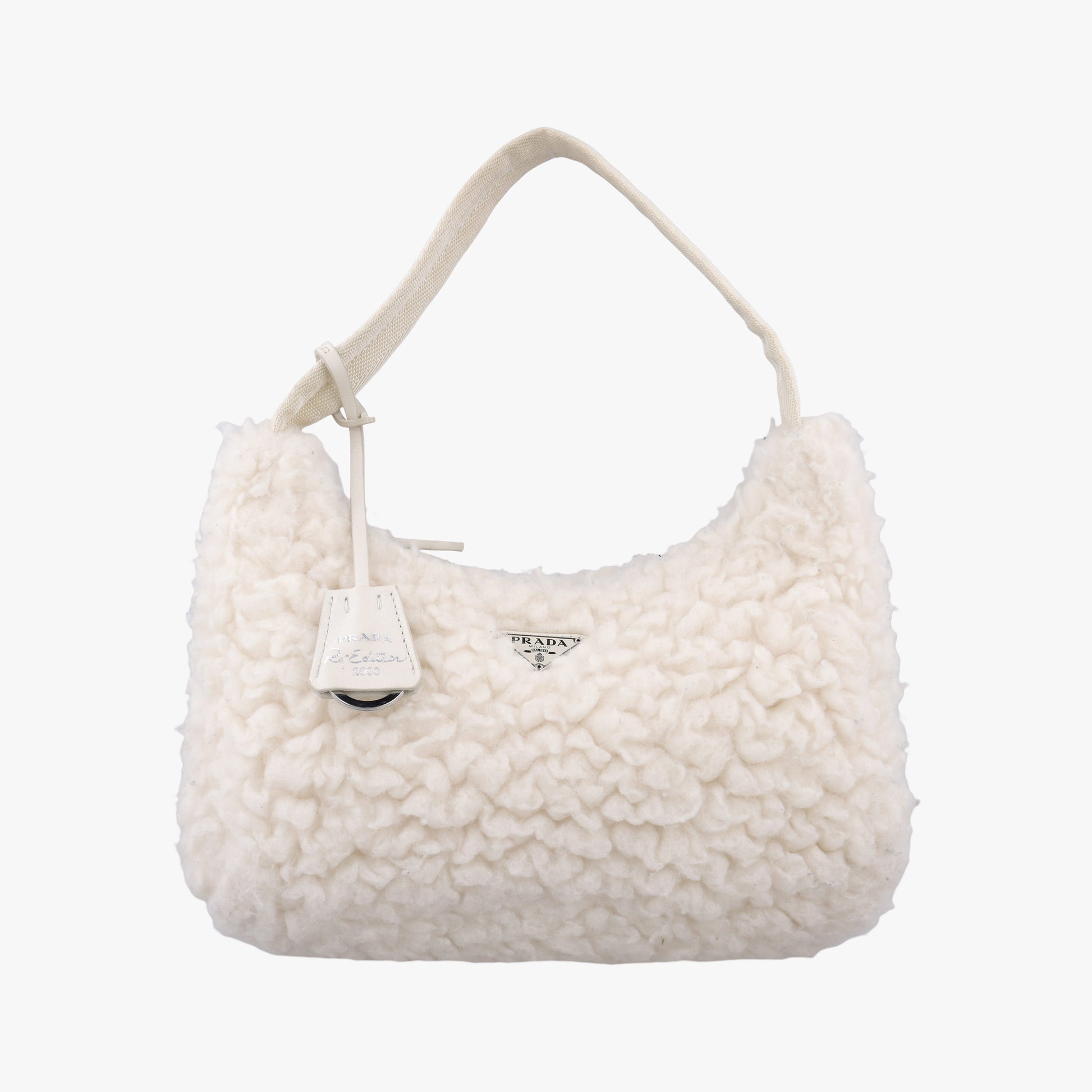Re-Edition 2000 White Sheep Fur × Nylon Trims 1NE515 31/A3リエディション 2000 ホワイト シープファー × テスート 1NE515 31/A3