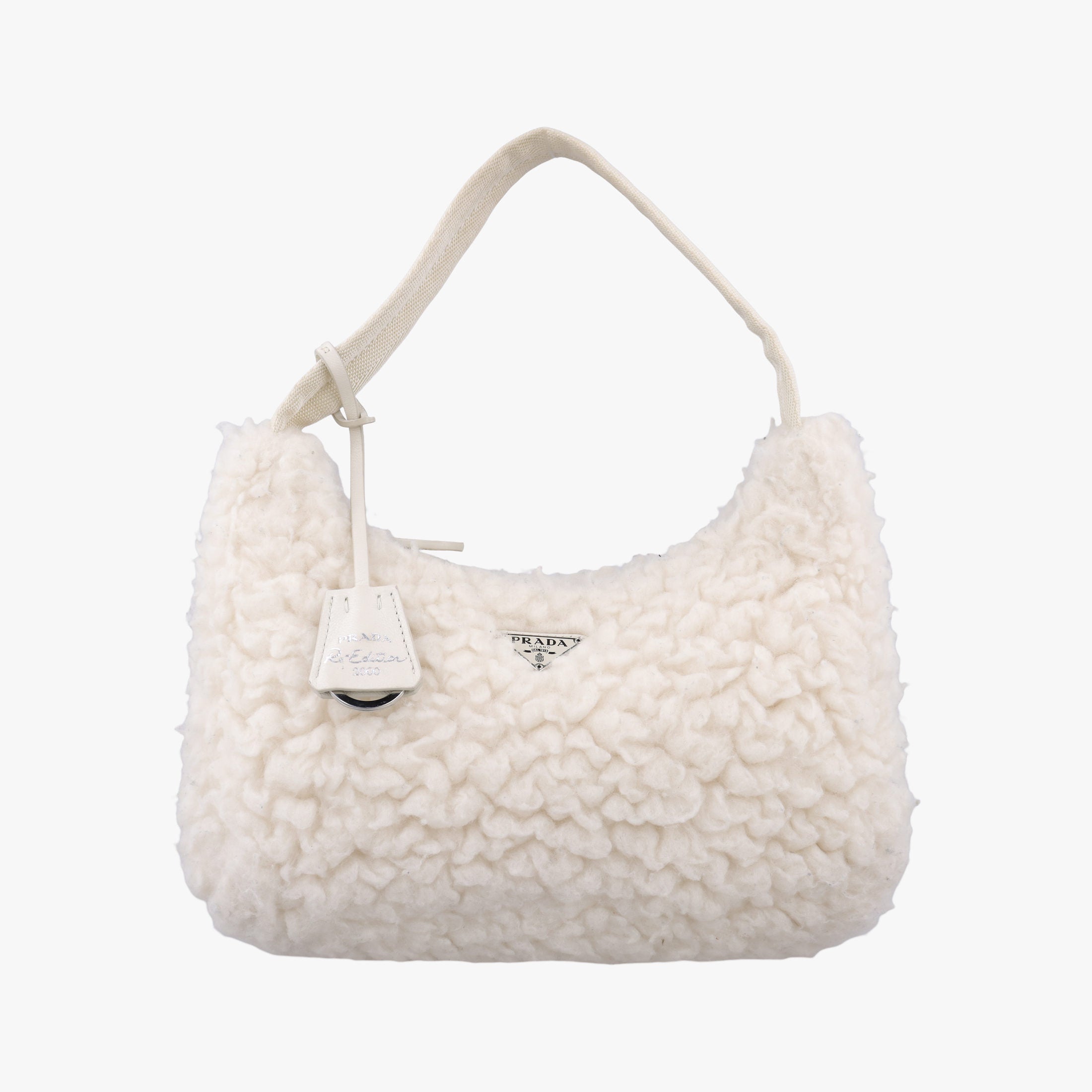 Re-Edition 2000 White Sheep Fur × Nylon Trims 1NE515 31/A3リエディション 2000 ホワイト シープファー × テスート 1NE515 31/A3