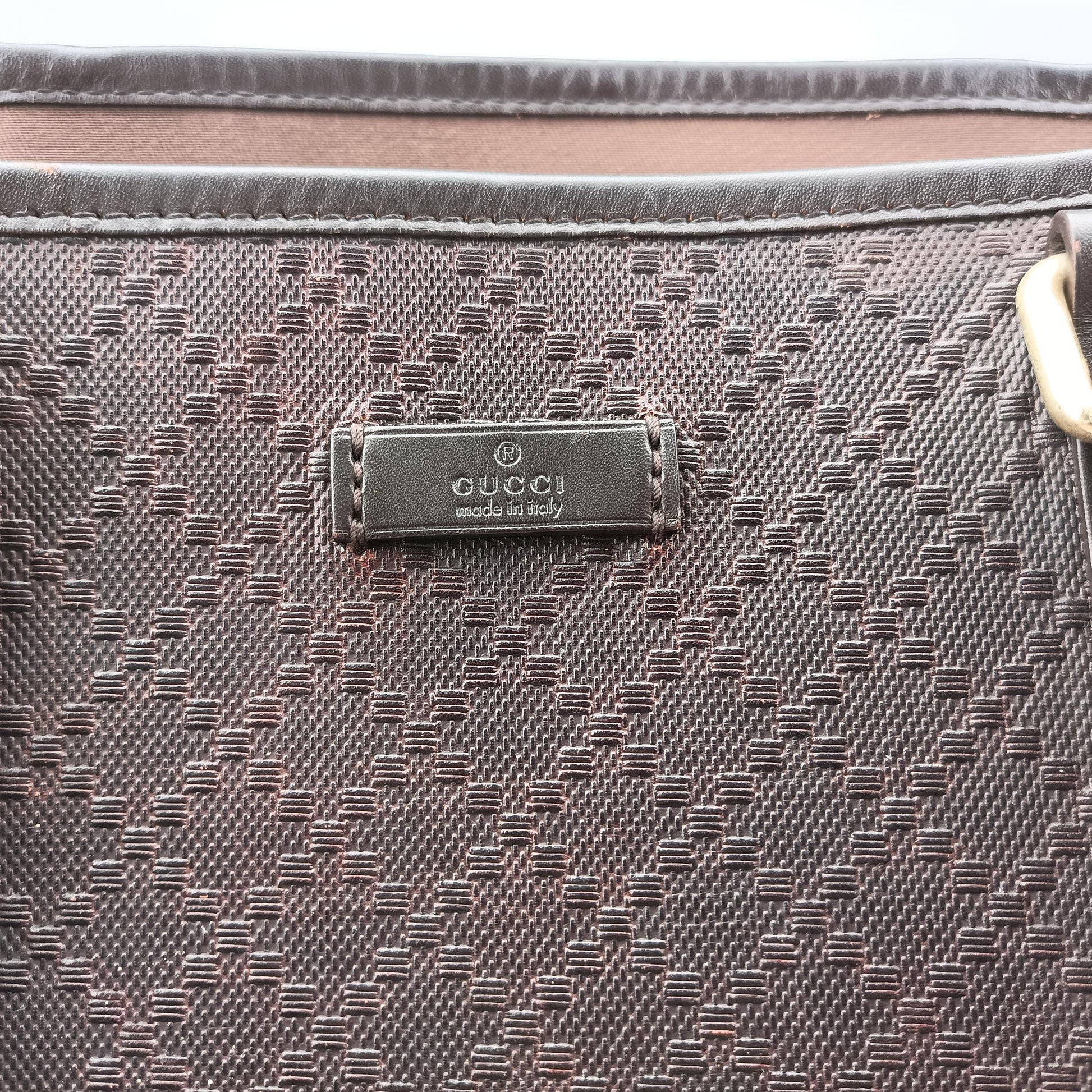 Diamante tote Brown leather 223668 C7695945ディアマンテ トート ブラウン レザー 223668 C7695945
