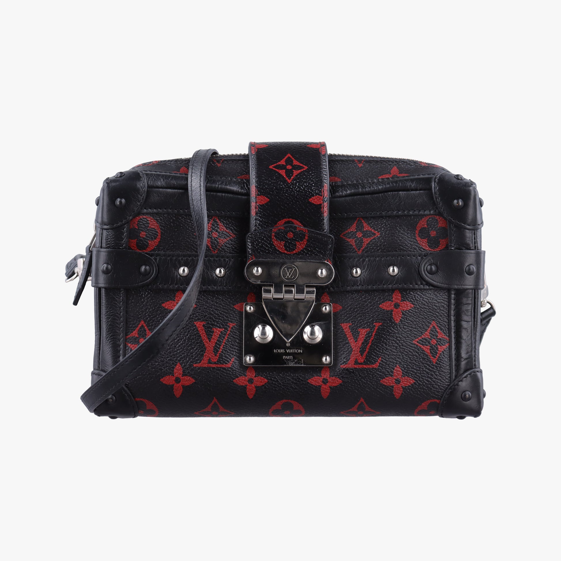 Petite Malle Black × Red Monogram Infrarouge Canvas × Leather M40273 FL0145プティット マル ブラック × レッド モノグラム・インフラルージュキャンバス×レザー M40273 FL0145