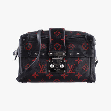 Petite Malle Black × Red Monogram Infrarouge Canvas × Leather M40273 FL0145プティット マル ブラック × レッド モノグラム・インフラルージュキャンバス×レザー M40273 FL0145