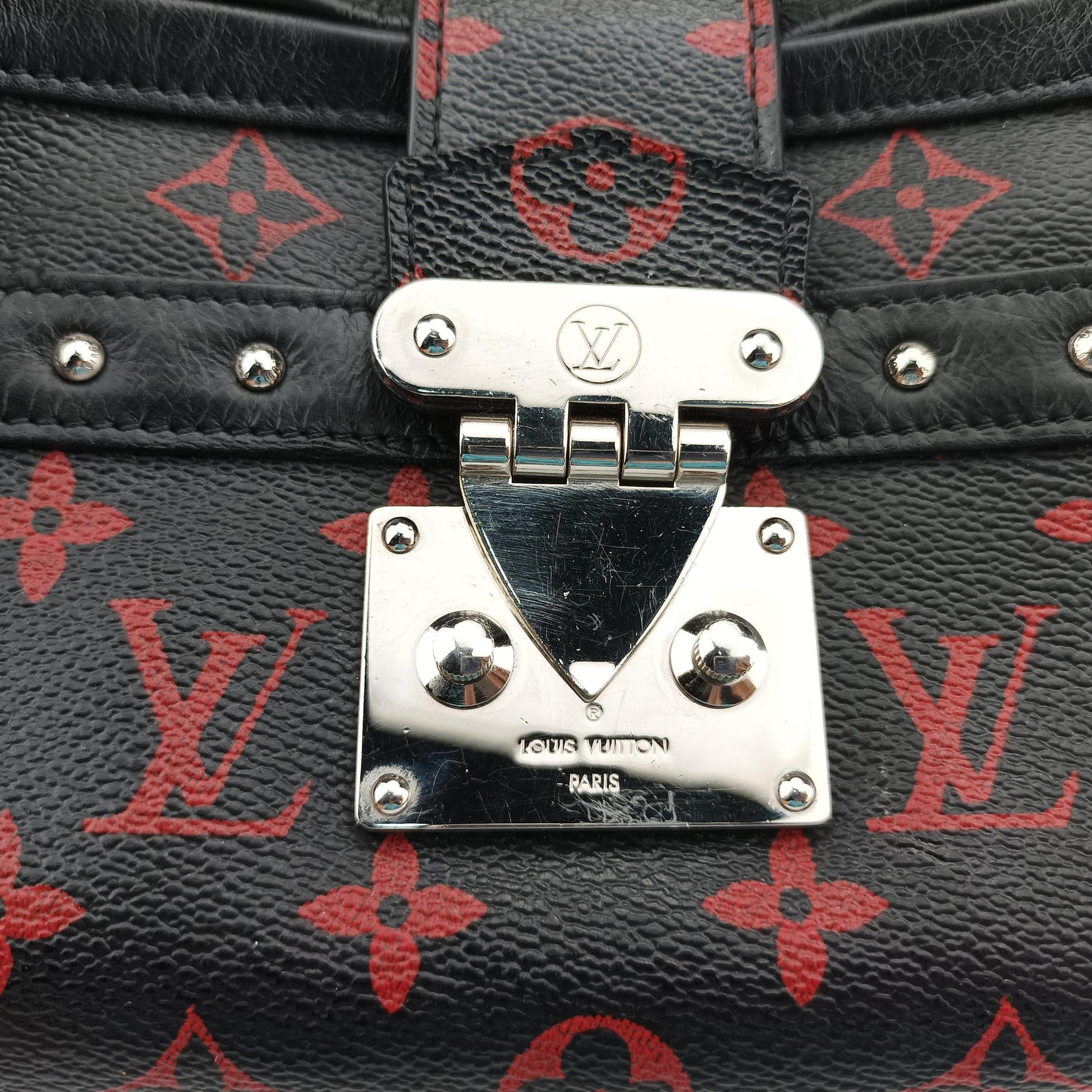 Petite Malle Black × Red Monogram Infrarouge Canvas × Leather M40273 FL0145プティット マル ブラック × レッド モノグラム・インフラルージュキャンバス×レザー M40273 FL0145