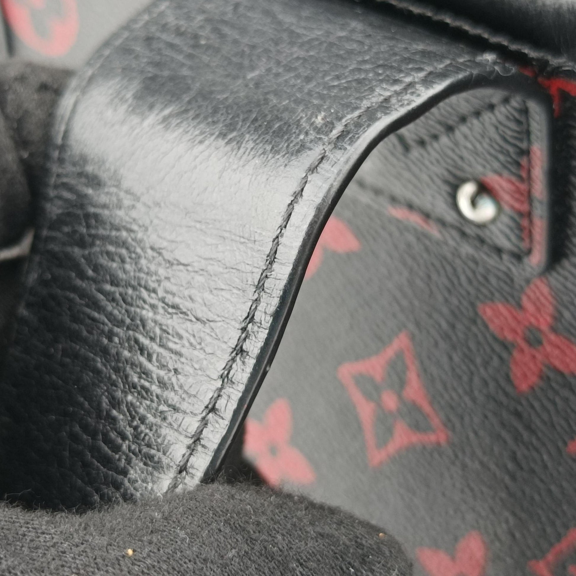 Petite Malle Black × Red Monogram Infrarouge Canvas × Leather M40273 FL0145プティット マル ブラック × レッド モノグラム・インフラルージュキャンバス×レザー M40273 FL0145