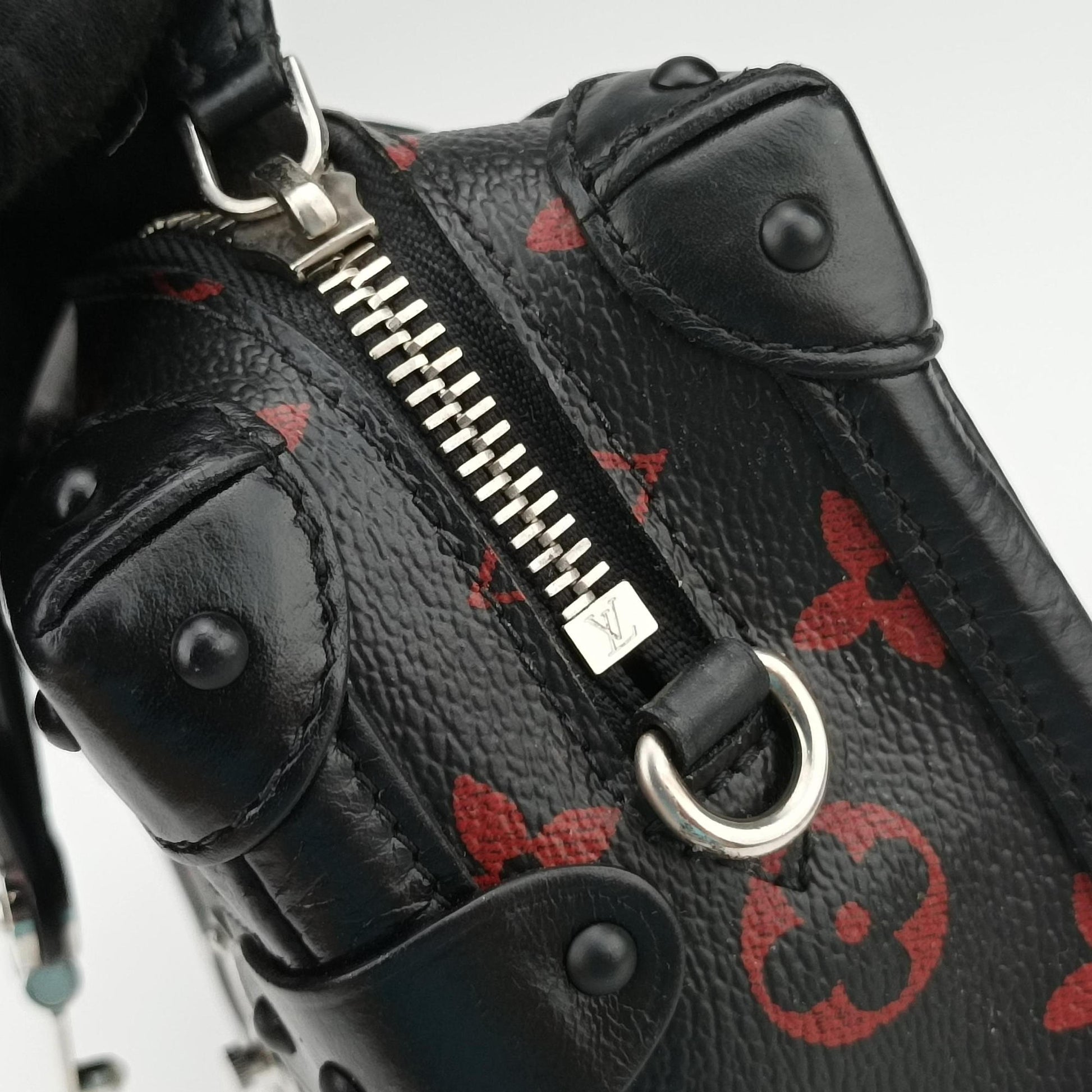 Petite Malle Black × Red Monogram Infrarouge Canvas × Leather M40273 FL0145プティット マル ブラック × レッド モノグラム・インフラルージュキャンバス×レザー M40273 FL0145