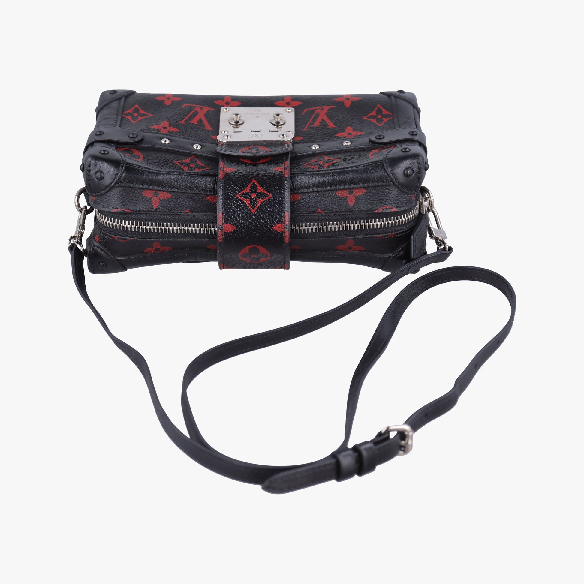 Petite Malle Black × Red Monogram Infrarouge Canvas × Leather M40273 FL0145プティット マル ブラック × レッド モノグラム・インフラルージュキャンバス×レザー M40273 FL0145