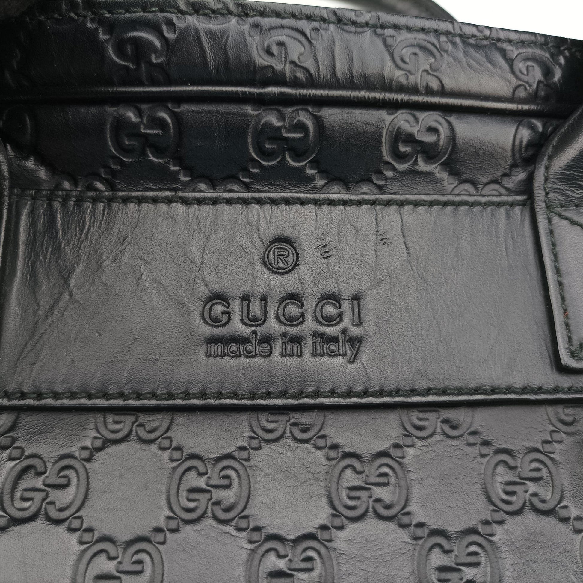 Guccissima Briefcase Business Black Leather 328937 H018695772グッチシマ ブリーフケース ビジネス ブラック レザー 328937 H018695772