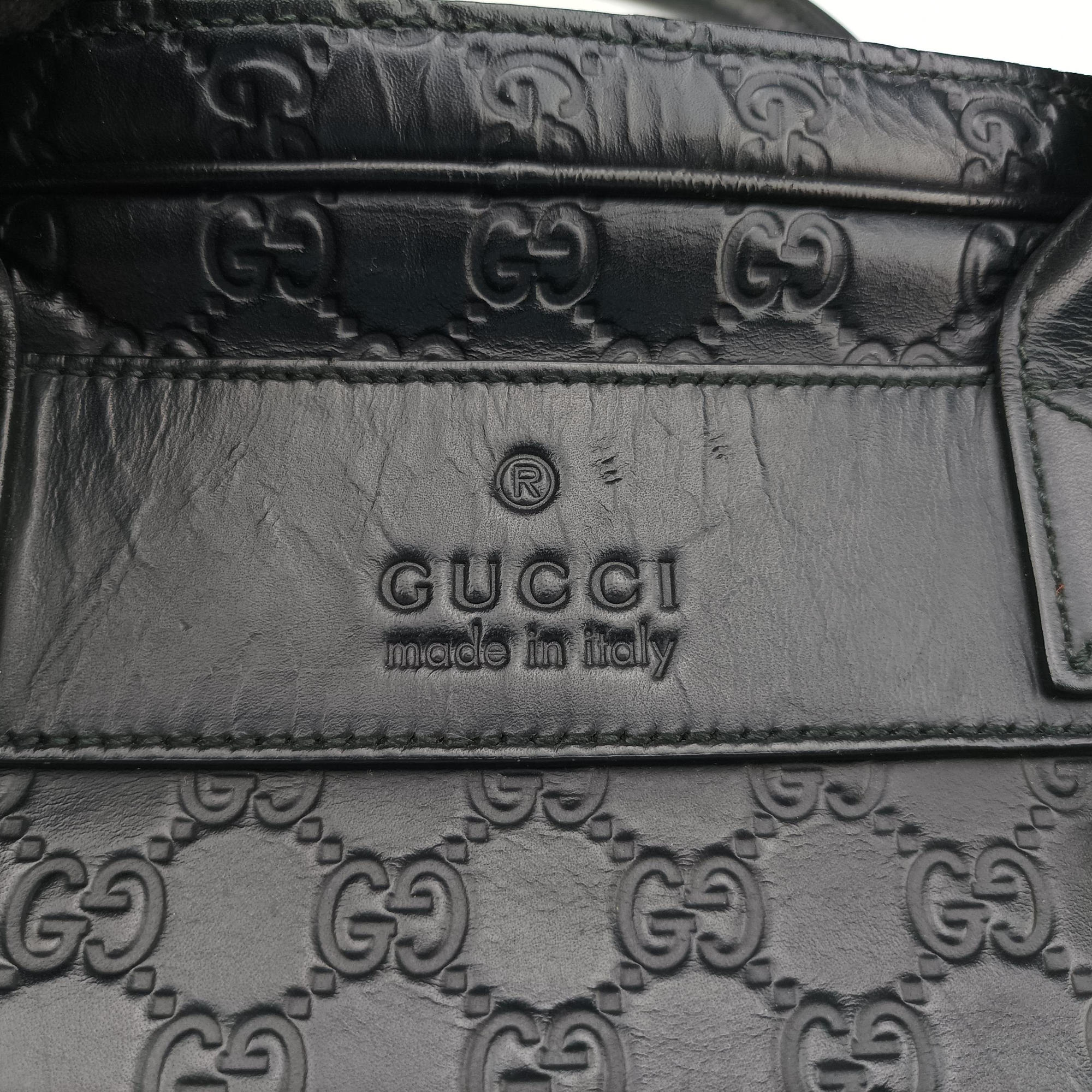 Guccissima Briefcase Business Black Leather 328937 H018695772グッチシマ ブリーフケース ビジネス ブラック レザー 328937 H018695772