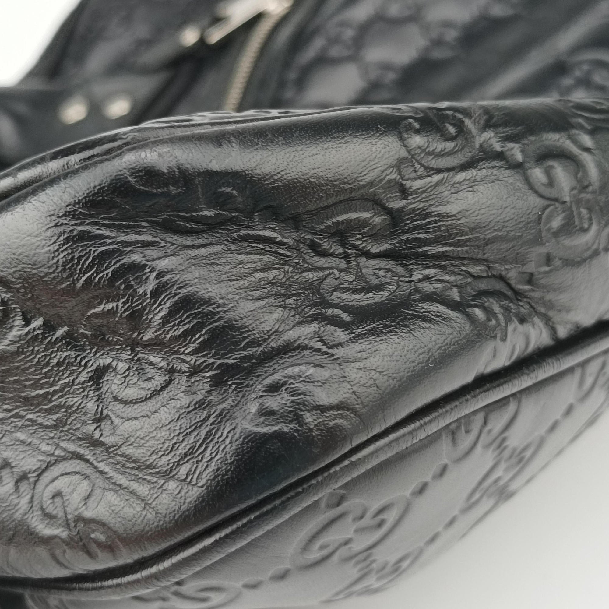 Guccissima Briefcase Business Black Leather 328937 H018695772グッチシマ ブリーフケース ビジネス ブラック レザー 328937 H018695772