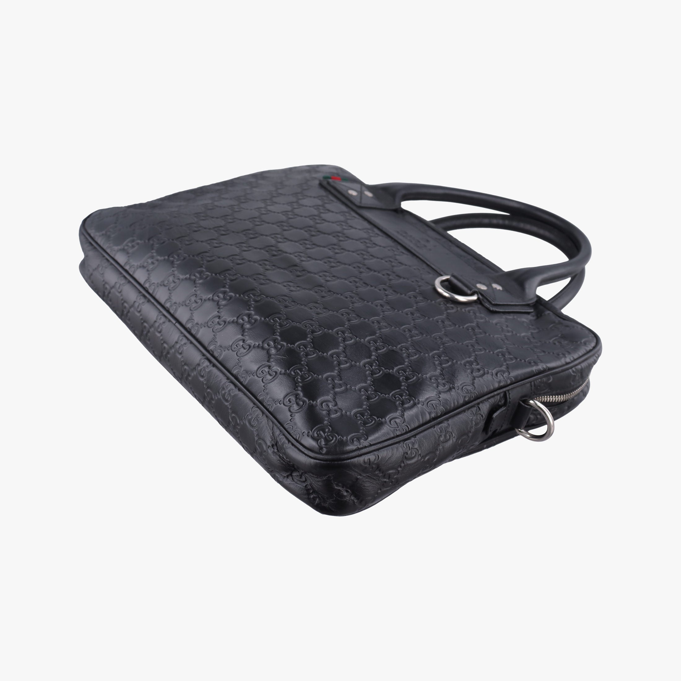 Guccissima Briefcase Business Black Leather 328937 H018695772グッチシマ ブリーフケース ビジネス ブラック レザー 328937 H018695772
