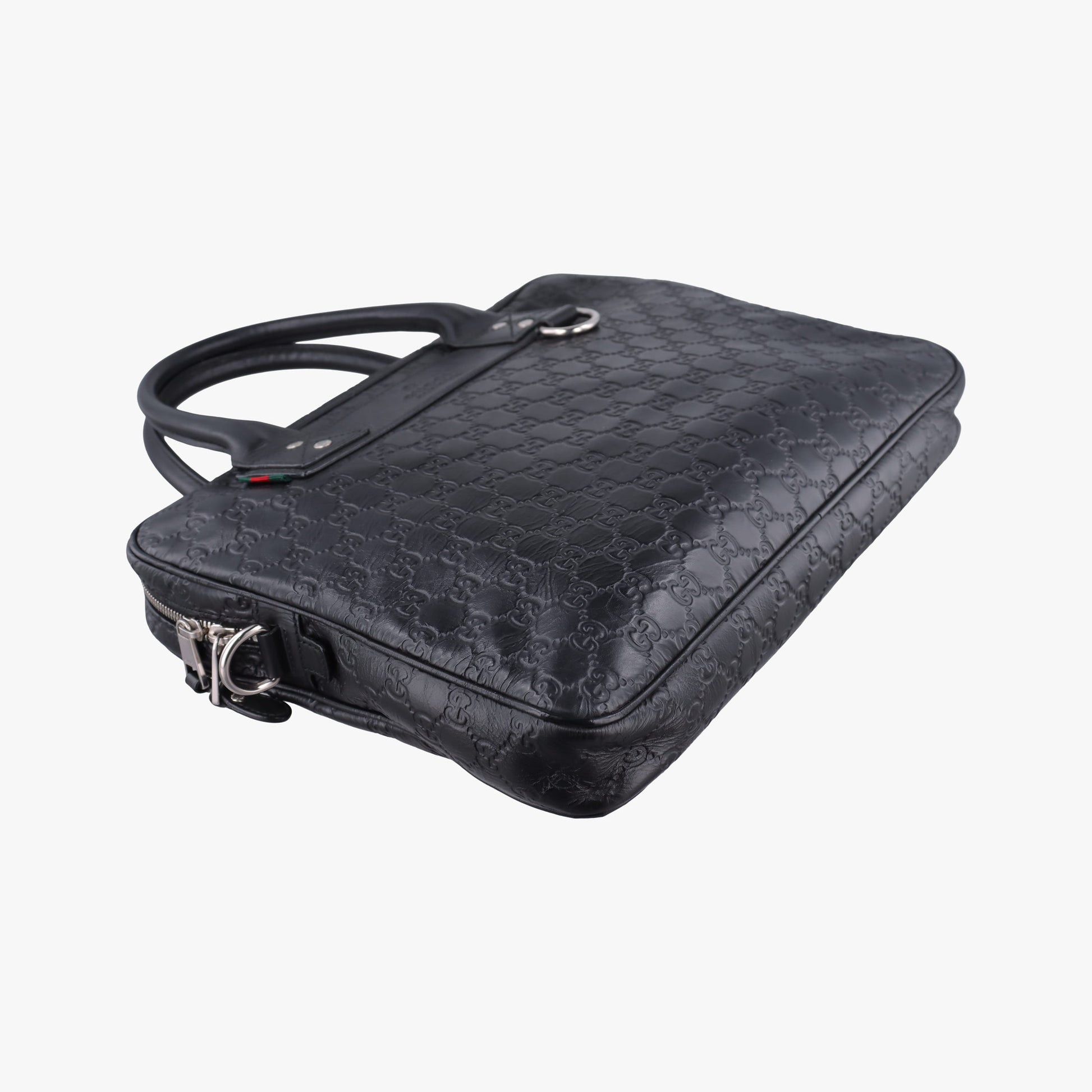 Guccissima Briefcase Business Black Leather 328937 H018695772グッチシマ ブリーフケース ビジネス ブラック レザー 328937 H018695772