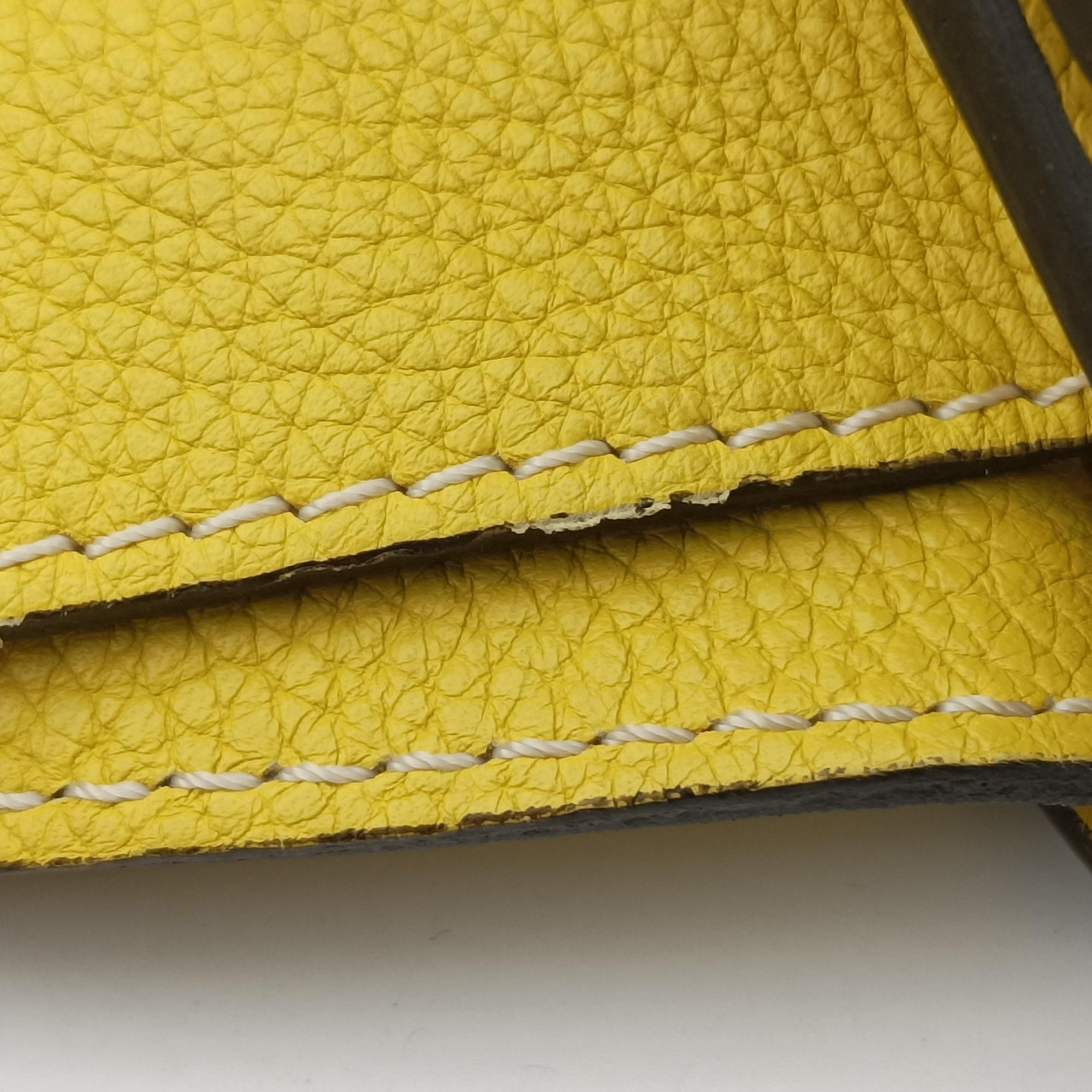 Luggage Mini Shopper Yellow Leather S-AT-0122 S-PA-0122ラゲージミニショッパー イエロー レザー S-AT-0122 S-PA-0122