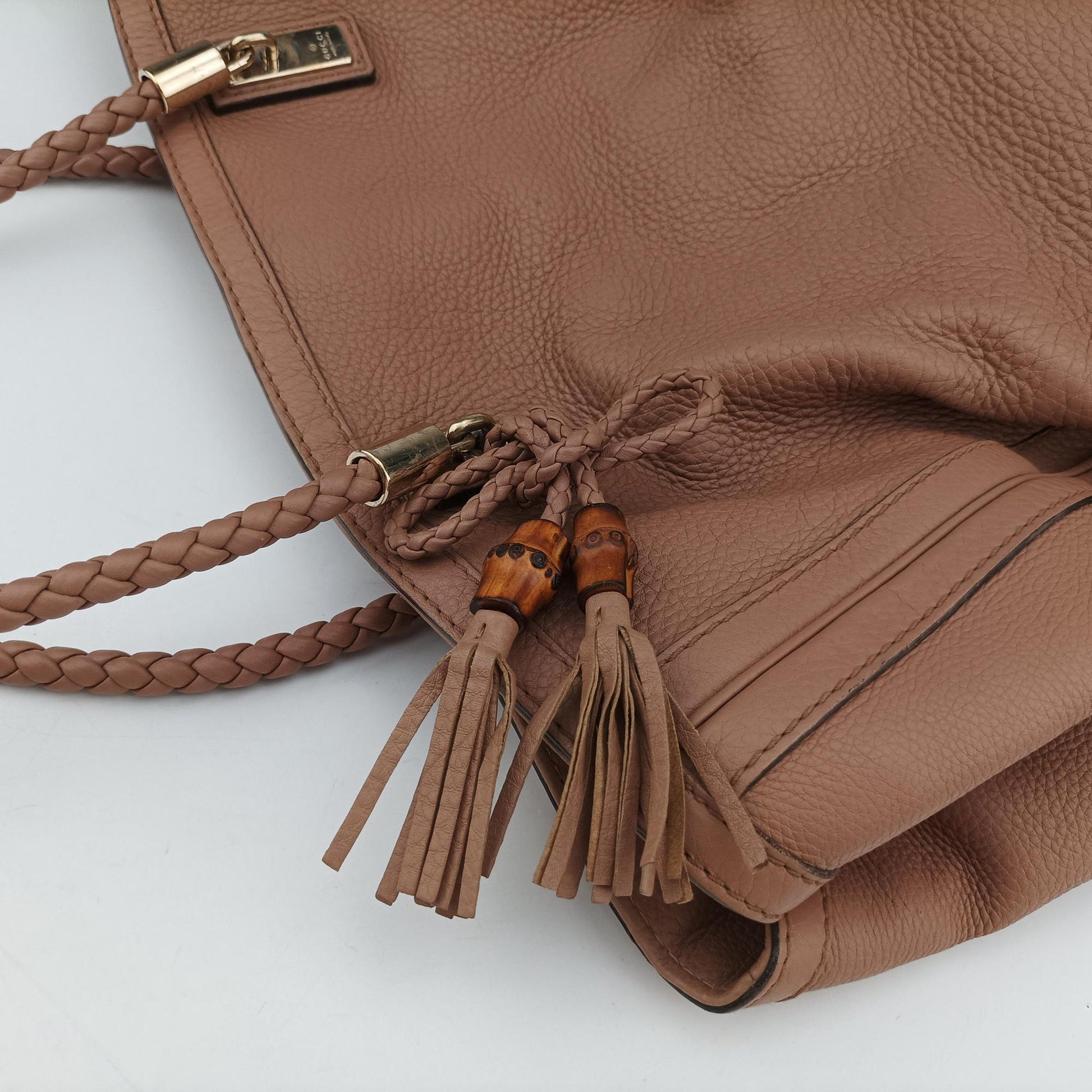 Bella Bamboo Tassel fringe Pink Leather 269945 A9898044ベラ バンブータッセル フリンジ ピンク レザー 269945 A9898044