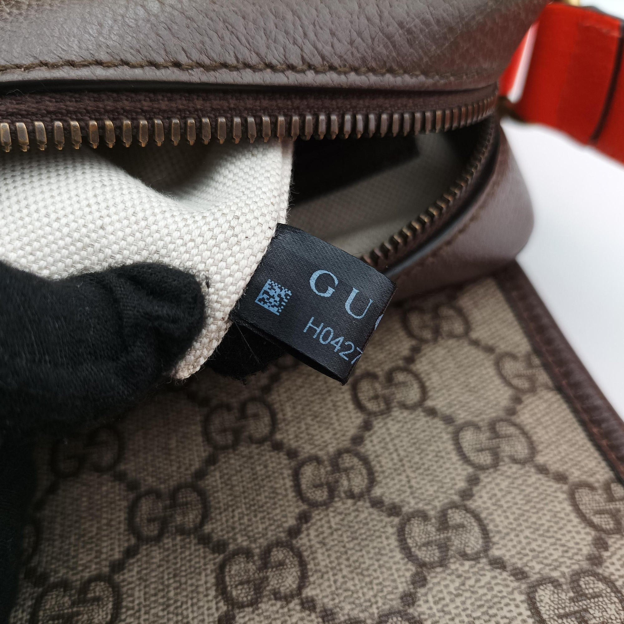 Ophidia Ebony × Neon Orange GG Supreme × Leather 792376 H042768768オフィディア エボニー × オレンジ GGスプリーム × レザー 792376 H042768768