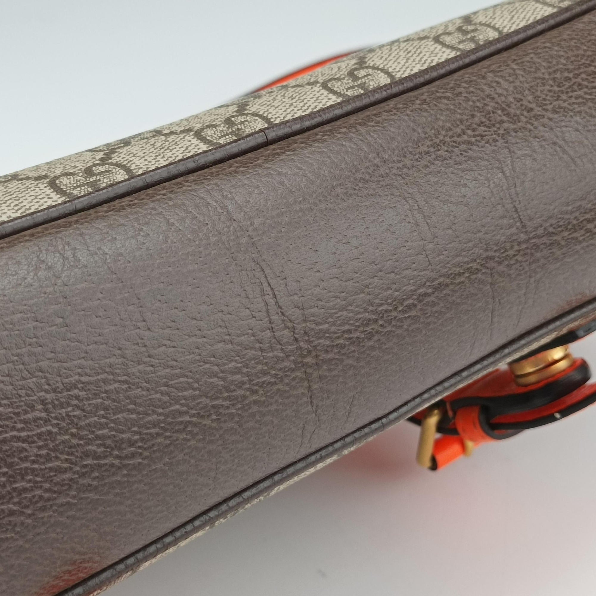 Ophidia Ebony × Neon Orange GG Supreme × Leather 792376 H042768768オフィディア エボニー × オレンジ GGスプリーム × レザー 792376 H042768768