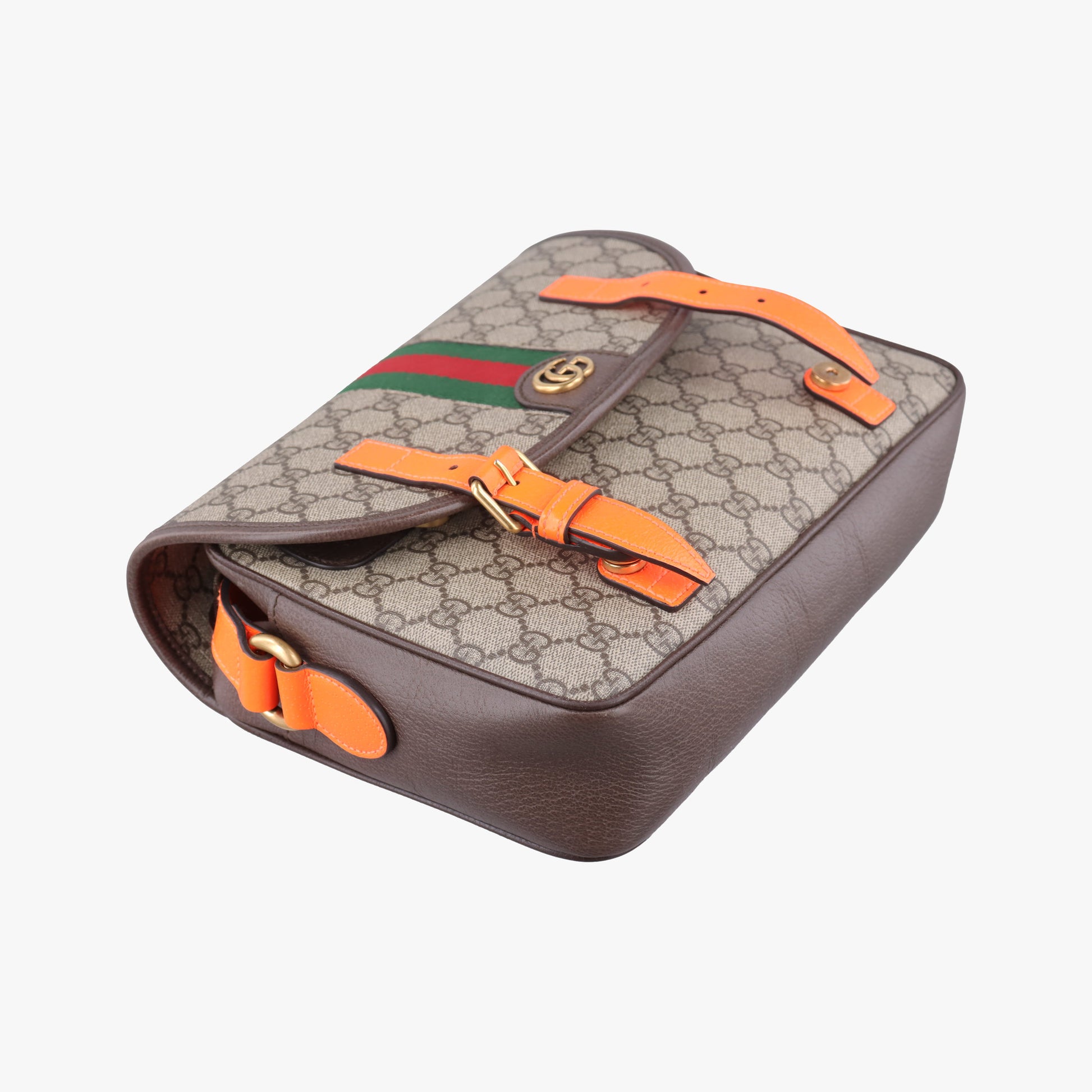 Ophidia Ebony × Neon Orange GG Supreme × Leather 792376 H042768768オフィディア エボニー × オレンジ GGスプリーム × レザー 792376 H042768768