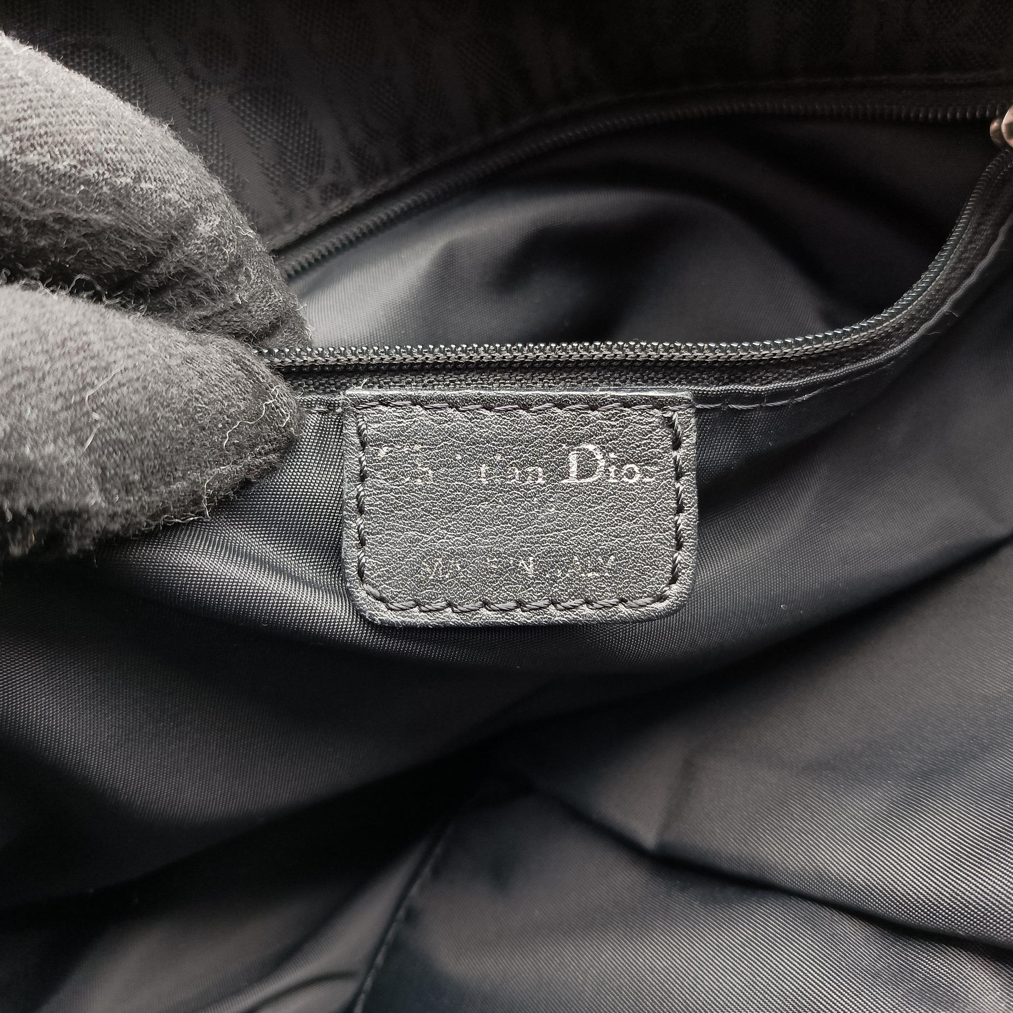 Lovely Black Diorissimo Canvas × Leather 05-BO-0017ラブリー ブラック ナイロン × カーフレザー 05-BO-0017