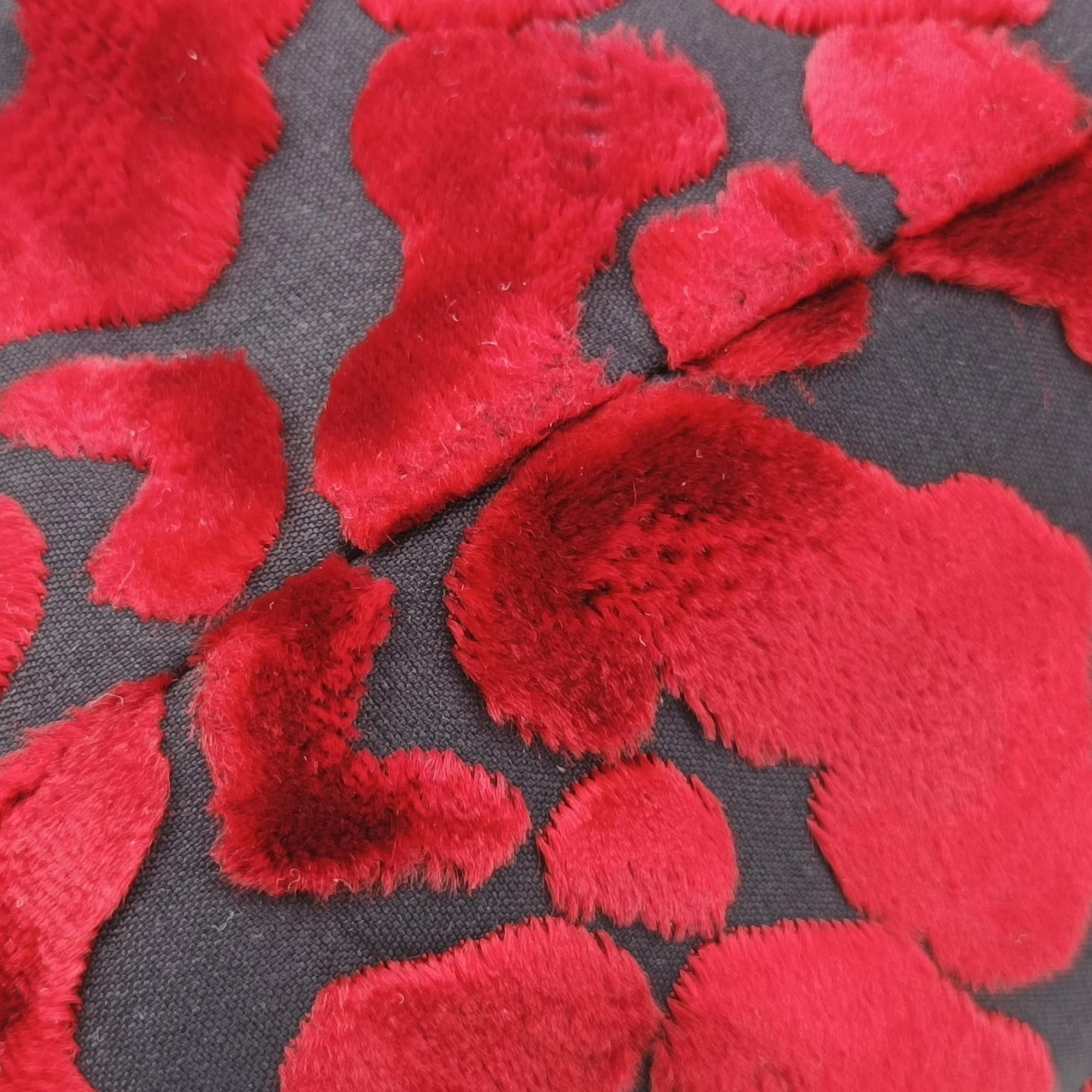 Tessuto Stampato Red × Black Velvet × Saffiano Leather BN1877 180テスート スタンパト レッド × ブラック ベルベット × サフィアーノ BN1877 180