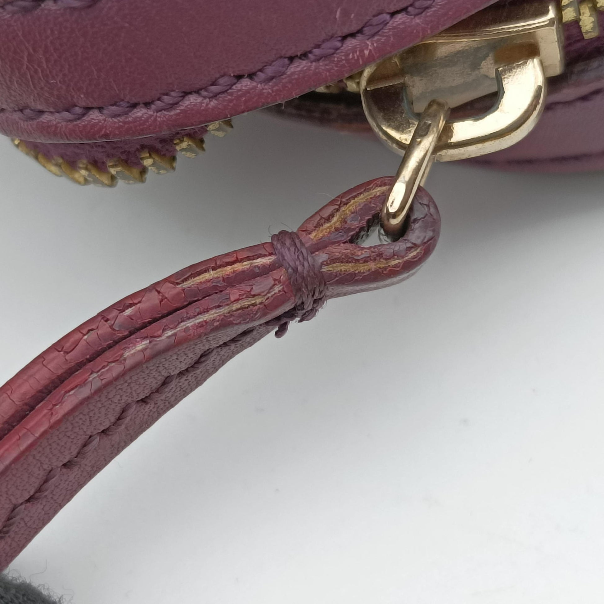 Zucchino Glitter Logo Tobacco × Purple × Magenta Canvas × Leather 8BL106 8BL106-EPP 109-2415ズッキーノ柄 タバコ × パープル × マゼンタ キャンバス×レザー 8BL106 8BL106-EPP 109-2415