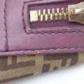 Zucchino Glitter Logo Tobacco × Purple × Magenta Canvas × Leather 8BL106 8BL106-EPP 109-2415ズッキーノ柄 タバコ × パープル × マゼンタ キャンバス×レザー 8BL106 8BL106-EPP 109-2415