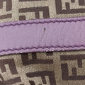 Zucchino Glitter Logo Tobacco × Purple × Magenta Canvas × Leather 8BL106 8BL106-EPP 109-2415ズッキーノ柄 タバコ × パープル × マゼンタ キャンバス×レザー 8BL106 8BL106-EPP 109-2415