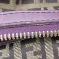 Zucchino Glitter Logo Tobacco × Purple × Magenta Canvas × Leather 8BL106 8BL106-EPP 109-2415ズッキーノ柄 タバコ × パープル × マゼンタ キャンバス×レザー 8BL106 8BL106-EPP 109-2415