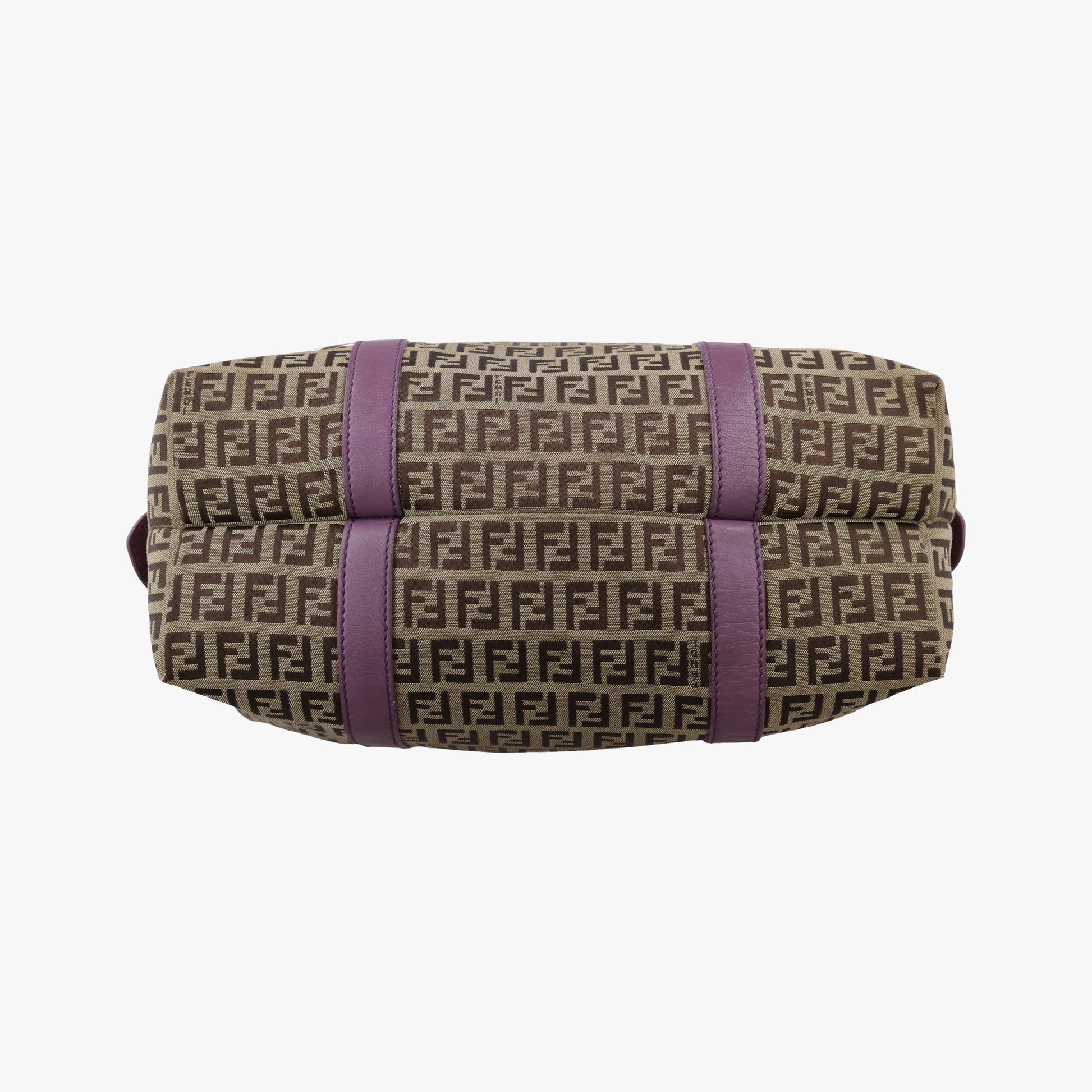 Zucchino Glitter Logo Tobacco × Purple × Magenta Canvas × Leather 8BL106 8BL106-EPP 109-2415ズッキーノ柄 タバコ × パープル × マゼンタ キャンバス×レザー 8BL106 8BL106-EPP 109-2415