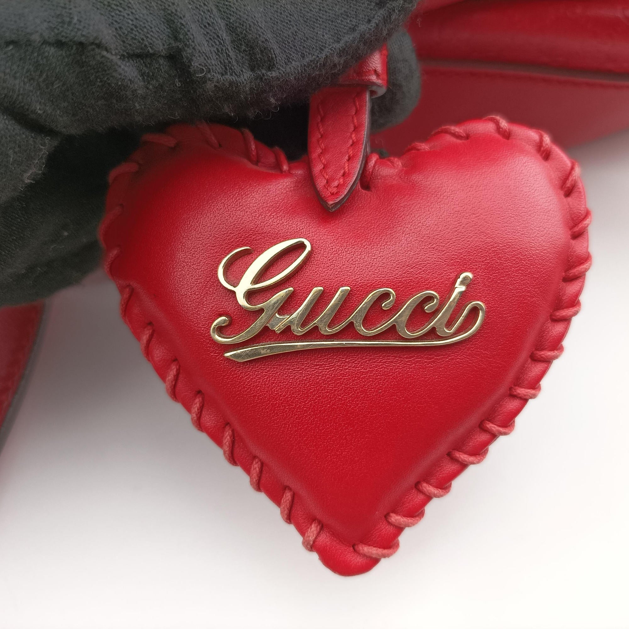 Valentine heart charm Red Leather 309122 B013676455バレンタイン ハートチャーム レッド レザー 309122 B013676455