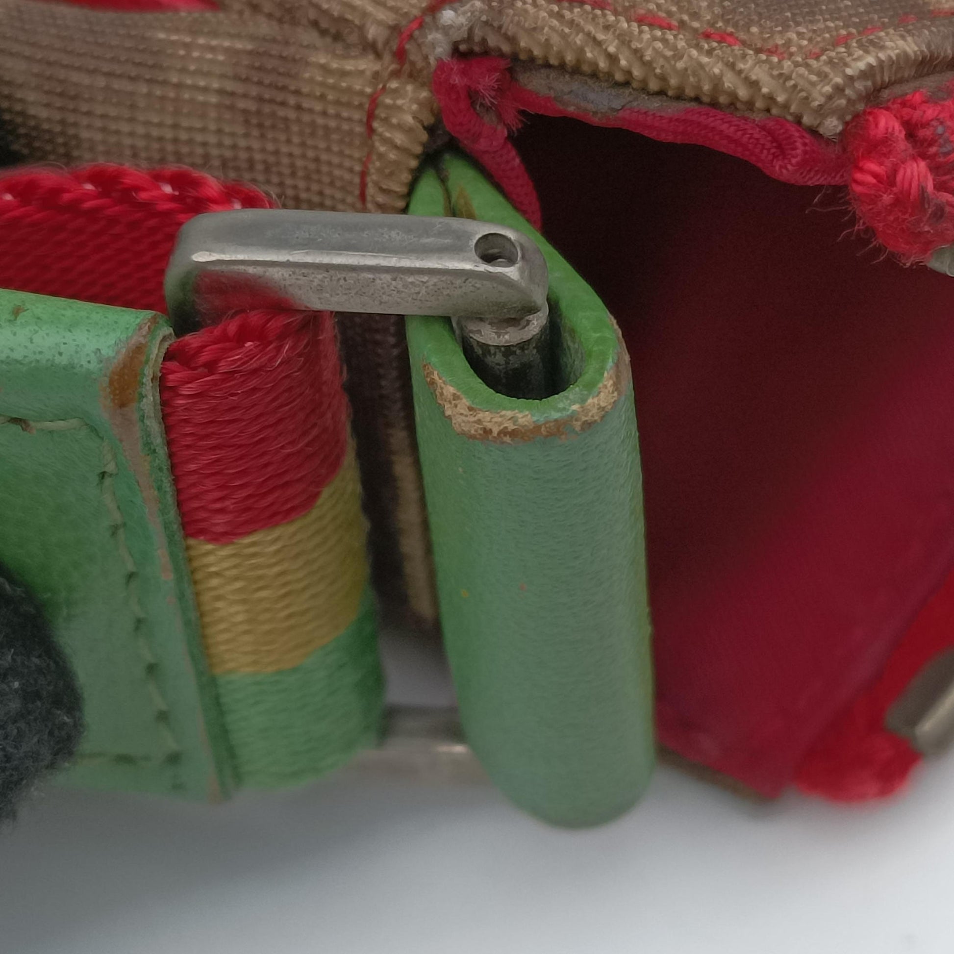 Rasta Trotter Messenger beige×Multicolour PVC coated canvas x leather 02RU 0094ラスタトロッターメッセンジャー ベージュ×マルチカラー PVCコーティングキャンバス×レザー 02RU 0094
