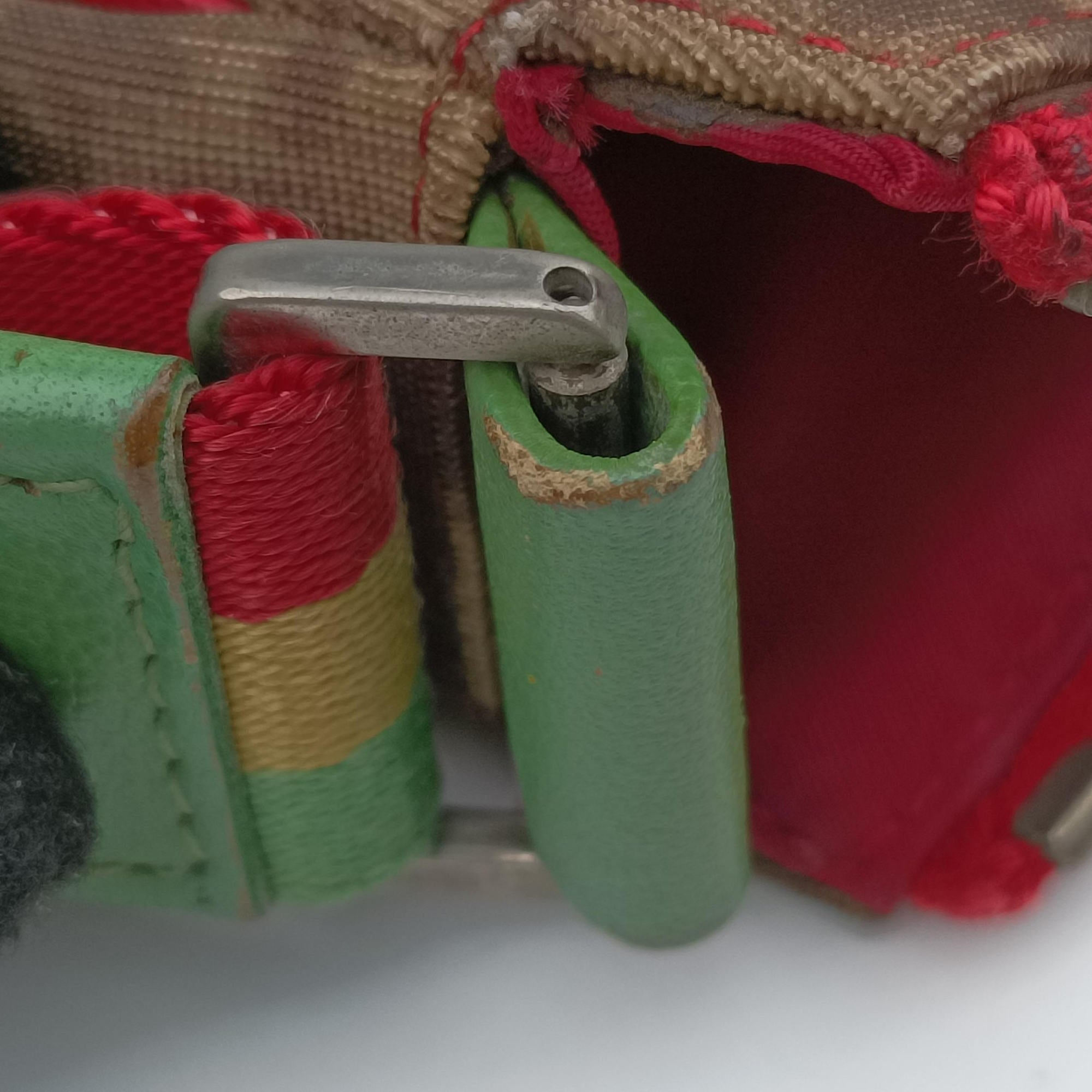 Rasta Trotter Messenger beige×Multicolour PVC coated canvas x leather 02RU 0094ラスタトロッターメッセンジャー ベージュ×マルチカラー PVCコーティングキャンバス×レザー 02RU 0094