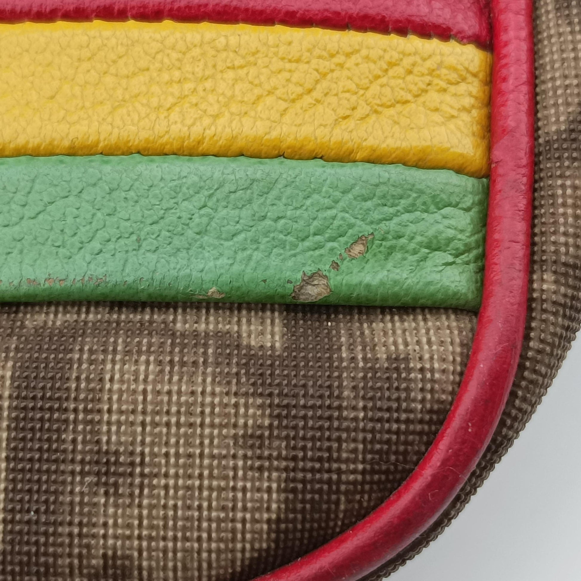 Rasta Trotter Messenger beige×Multicolour PVC coated canvas x leather 02RU 0094ラスタトロッターメッセンジャー ベージュ×マルチカラー PVCコーティングキャンバス×レザー 02RU 0094