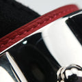 Collier de chien Red×silver Leather×GP S ▢P Rコリエ ド シアン レッド×シルバー レザー×GP S ▢P R