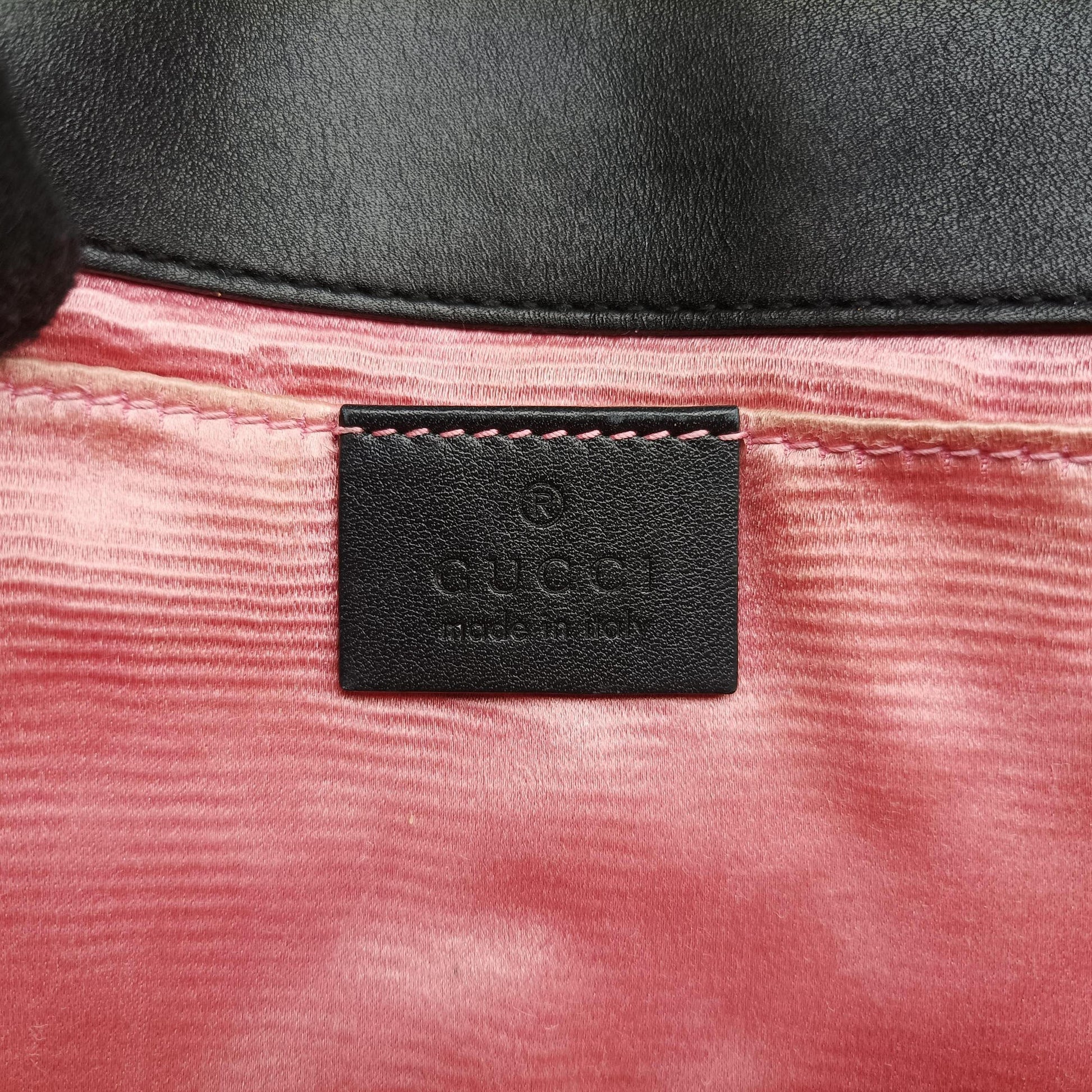 GG Marmont Black velour 446744 Lot number unknownGGマーモント ブラック ベロア 446744 製番不明