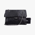 2.55 Matelasse Black lambskin A65613 167357912.55 マトラッセ ブラック ラムスキン A65613 16735791