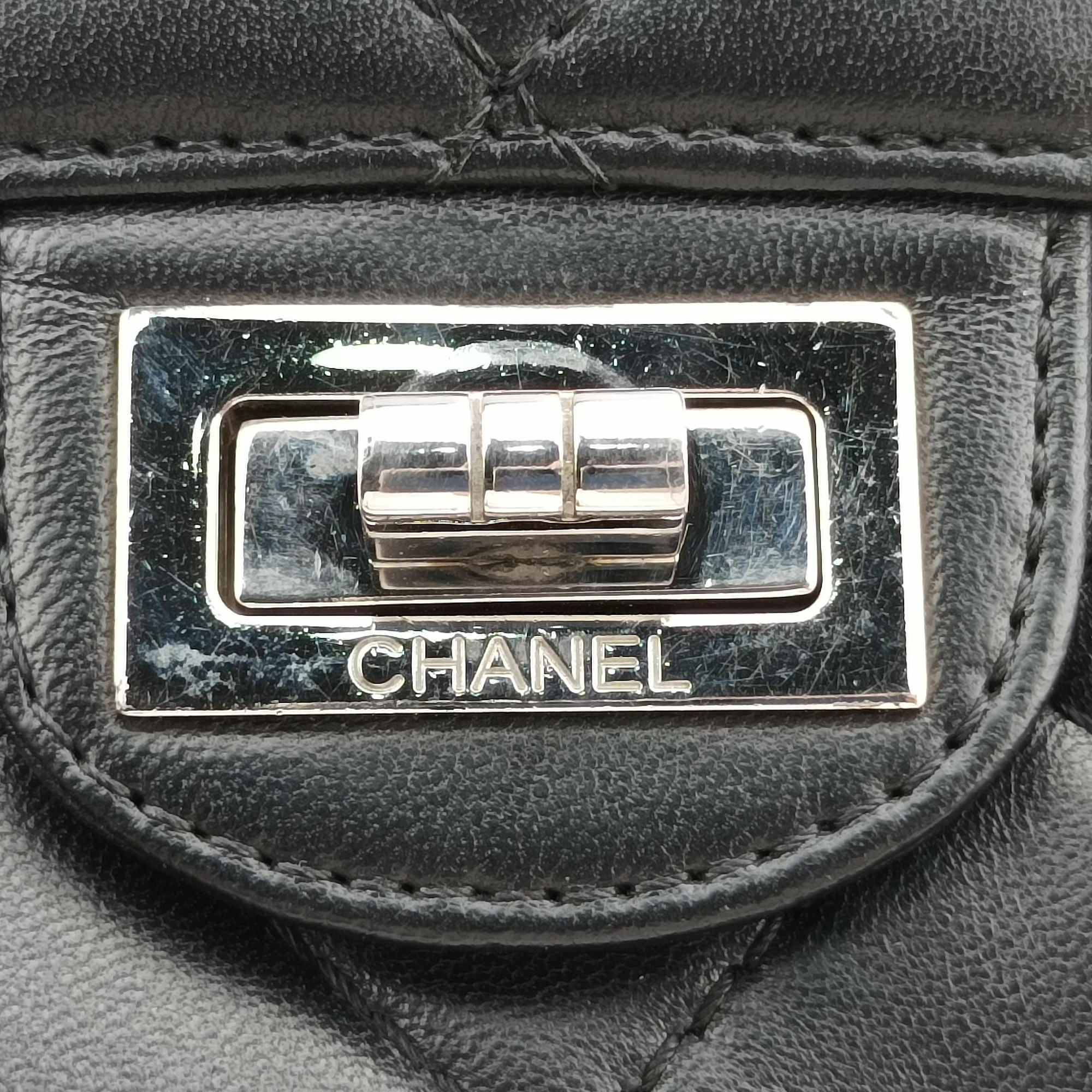 2.55 Matelasse Black lambskin A65613 167357912.55 マトラッセ ブラック ラムスキン A65613 16735791