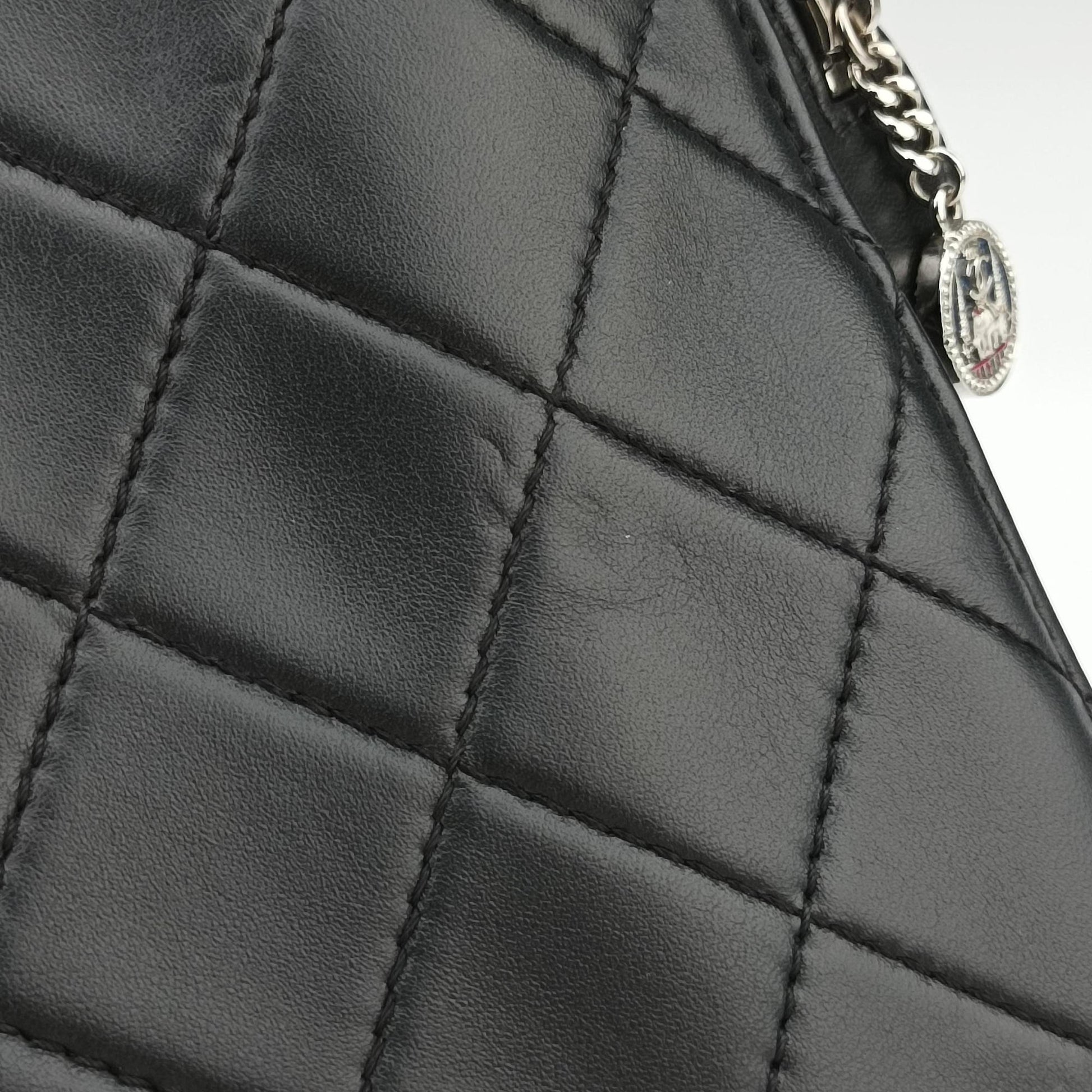 2.55 Matelasse Black lambskin A65613 167357912.55 マトラッセ ブラック ラムスキン A65613 16735791