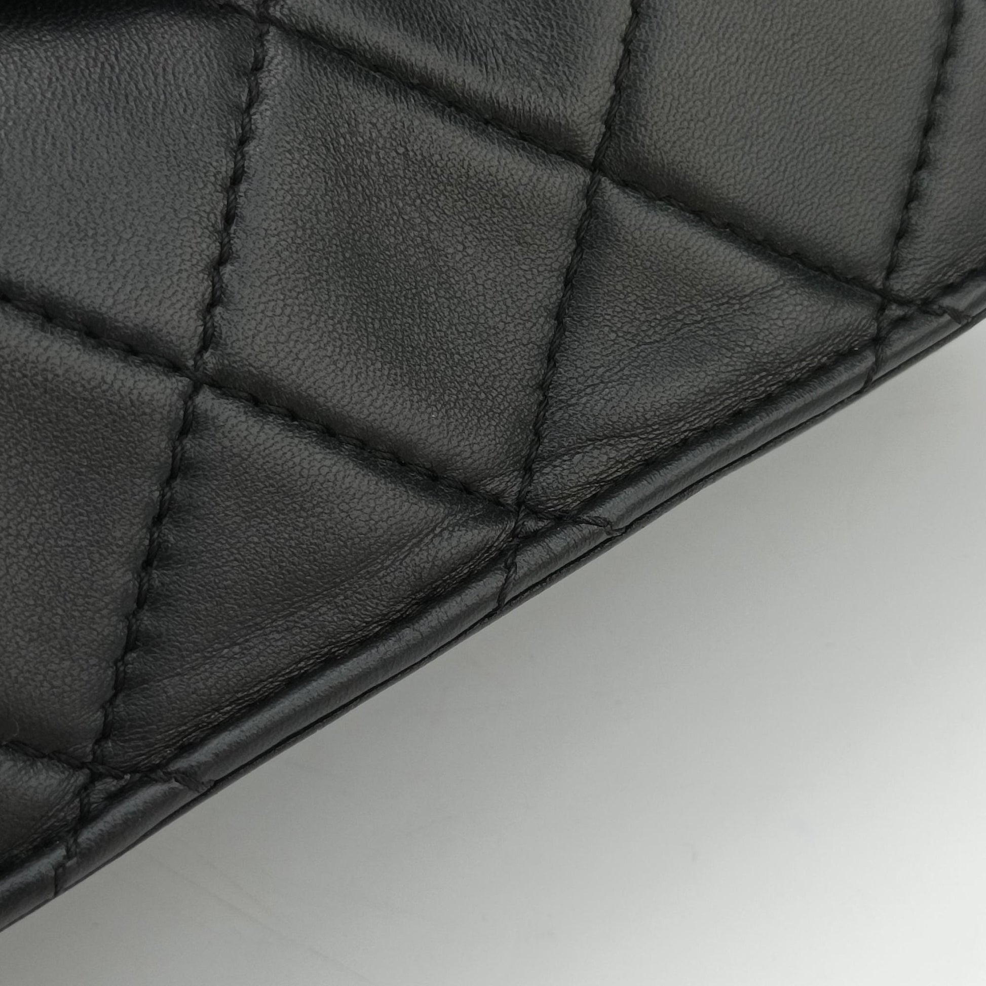 2.55 Matelasse Black lambskin A65613 167357912.55 マトラッセ ブラック ラムスキン A65613 16735791