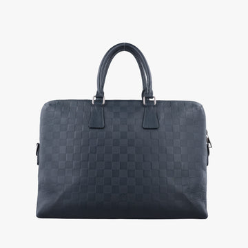 Porte Documents Jour navy Damier Infini N48224 CA3164ポルトドキュマン ジュール ネイビー ダミエ アンフィニ N48224 CA3164