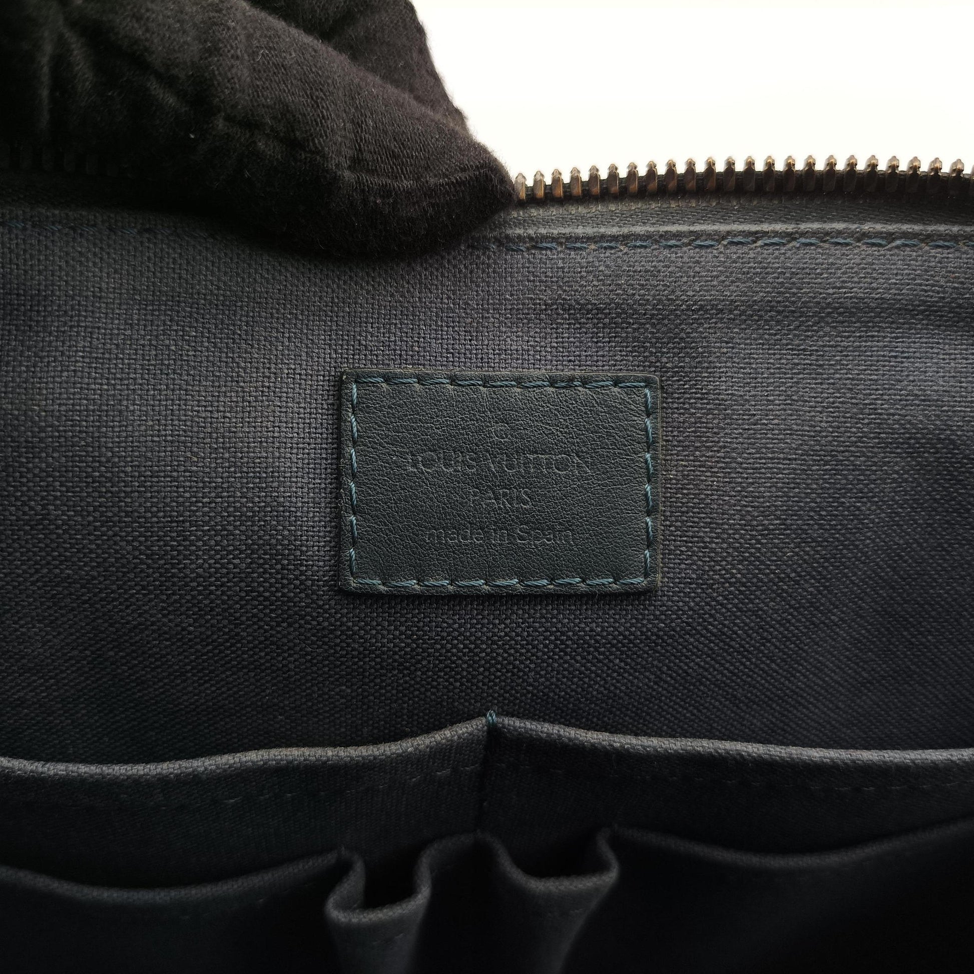 Porte Documents Jour navy Damier Infini N48224 CA3164ポルトドキュマン ジュール ネイビー ダミエ アンフィニ N48224 CA3164
