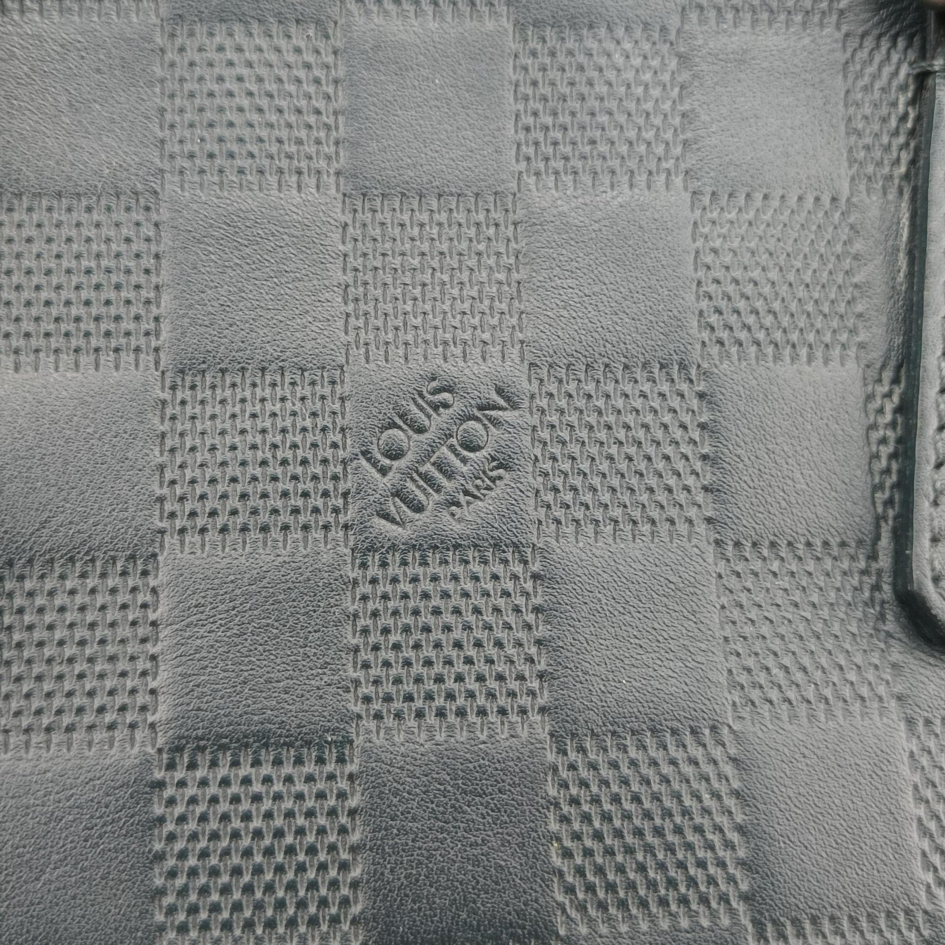 Porte Documents Jour navy Damier Infini N48224 CA3164ポルトドキュマン ジュール ネイビー ダミエ アンフィニ N48224 CA3164