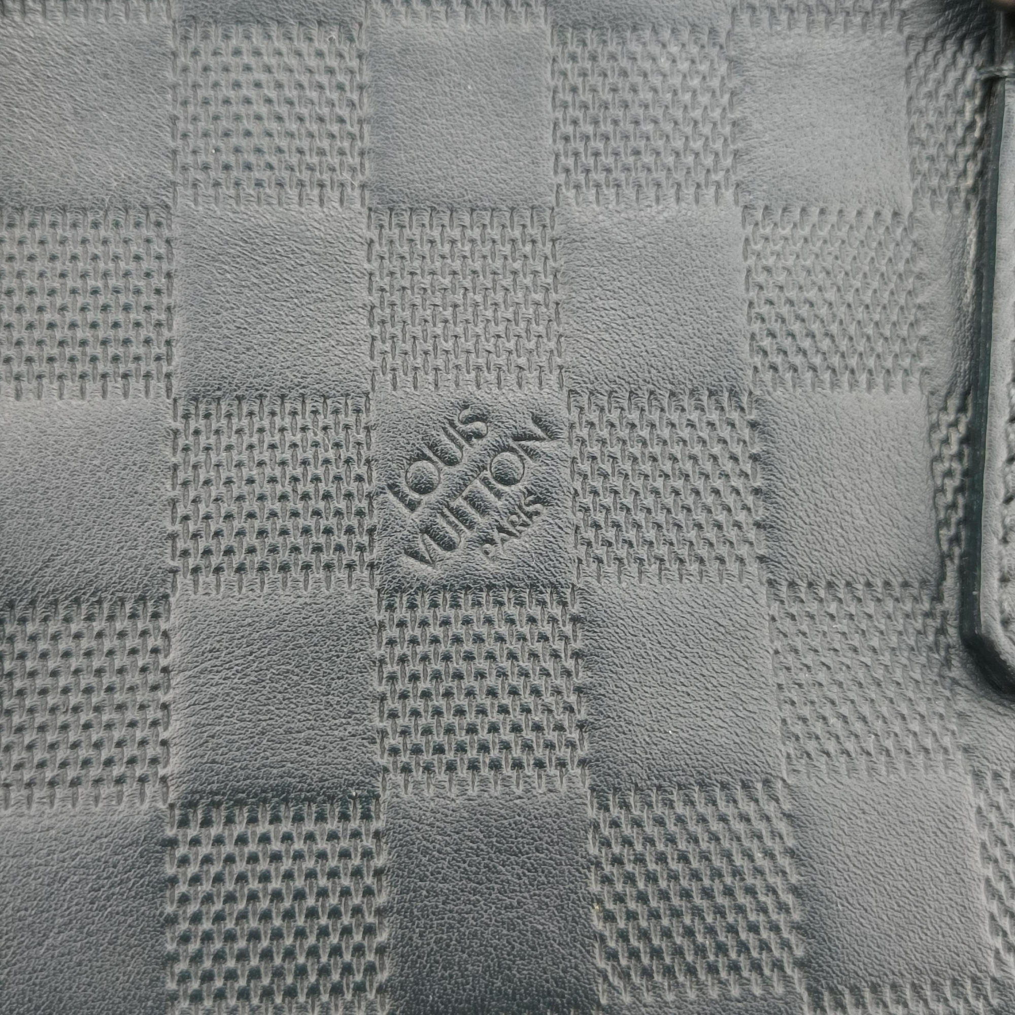 Porte Documents Jour navy Damier Infini N48224 CA3164ポルトドキュマン ジュール ネイビー ダミエ アンフィニ N48224 CA3164