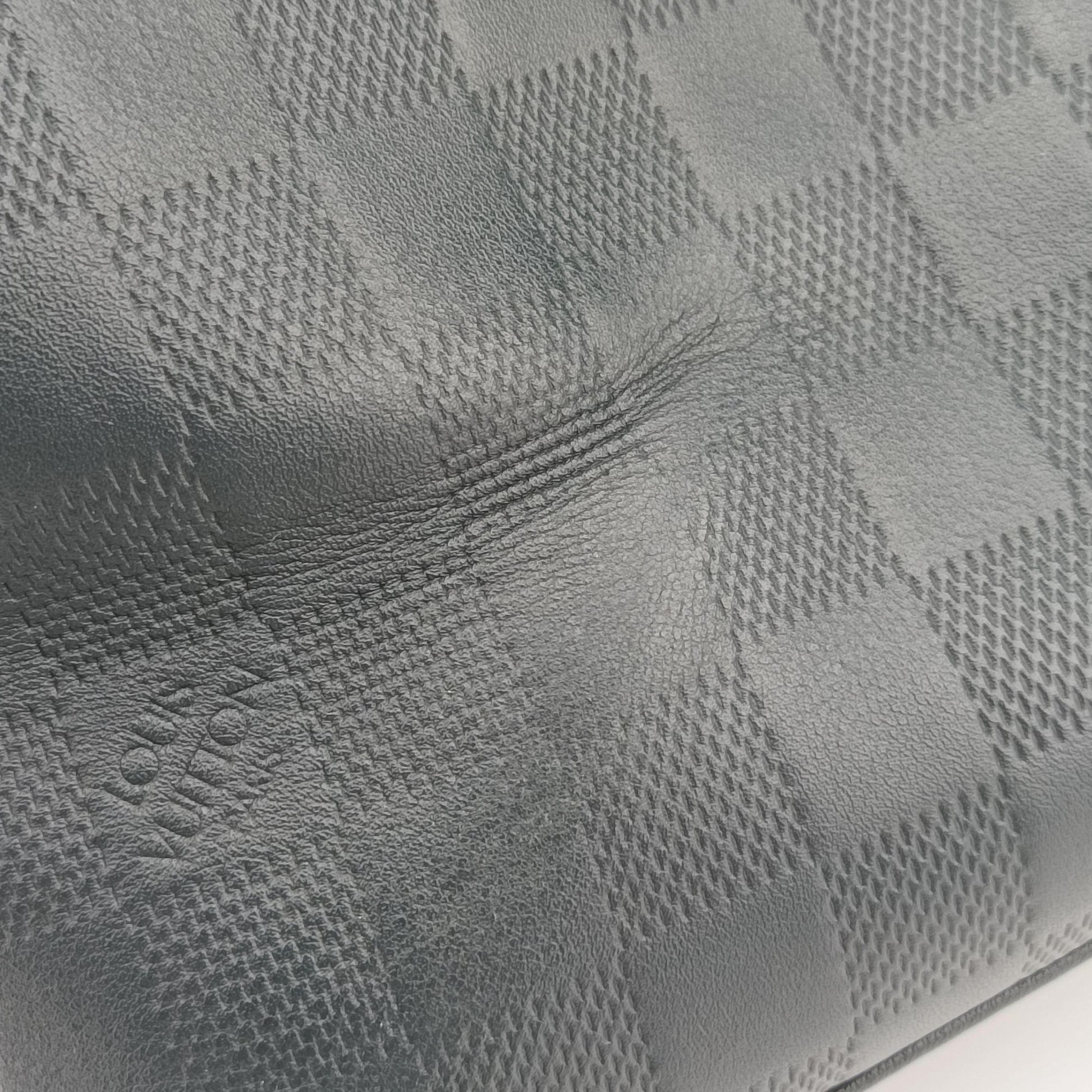 Porte Documents Jour navy Damier Infini N48224 CA3164ポルトドキュマン ジュール ネイビー ダミエ アンフィニ N48224 CA3164