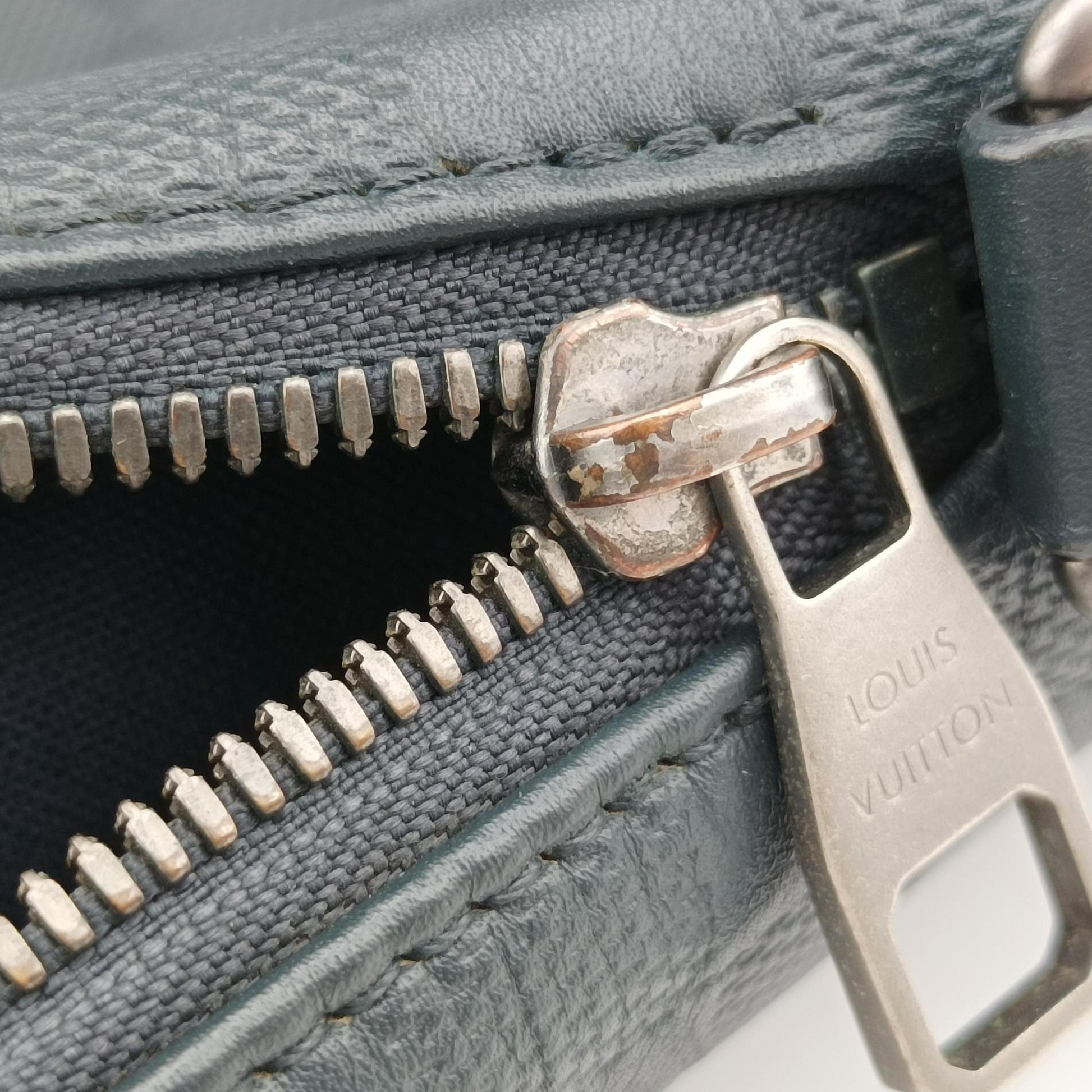 Porte Documents Jour navy Damier Infini N48224 CA3164ポルトドキュマン ジュール ネイビー ダミエ アンフィニ N48224 CA3164